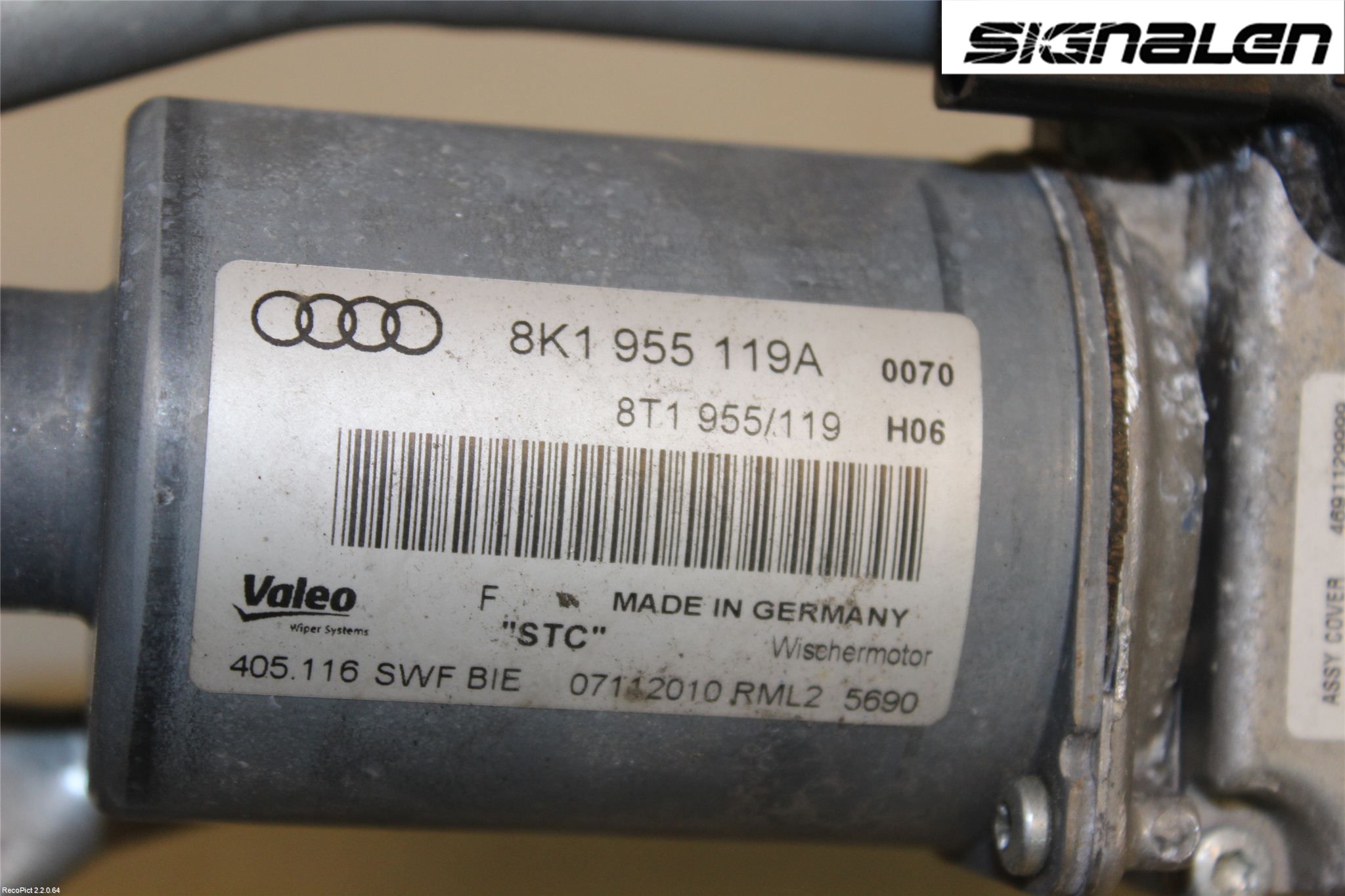 Audi A4 ALLROAD 09-16 Viskermotor Frontrute