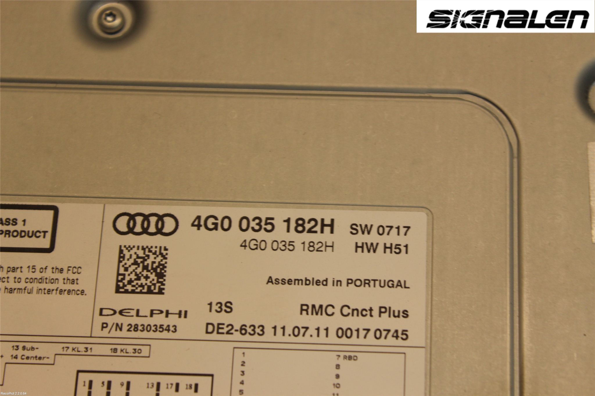 Audi A6/S6 4G 11-18 Stereo Radio