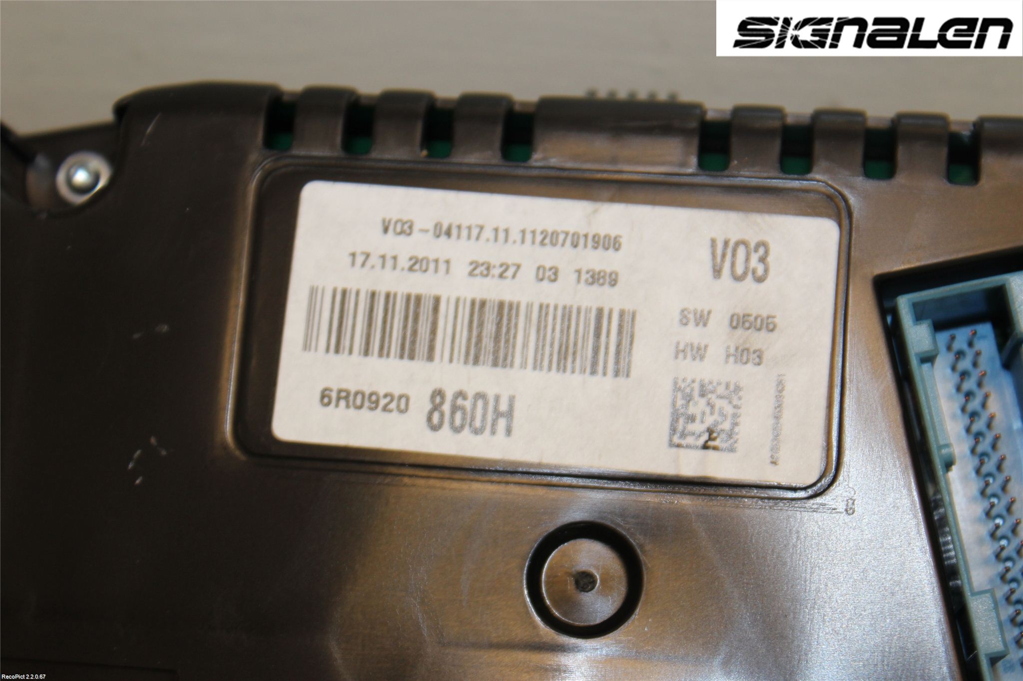 Volkswagen VW POLO 10-17 Instr Kombinert