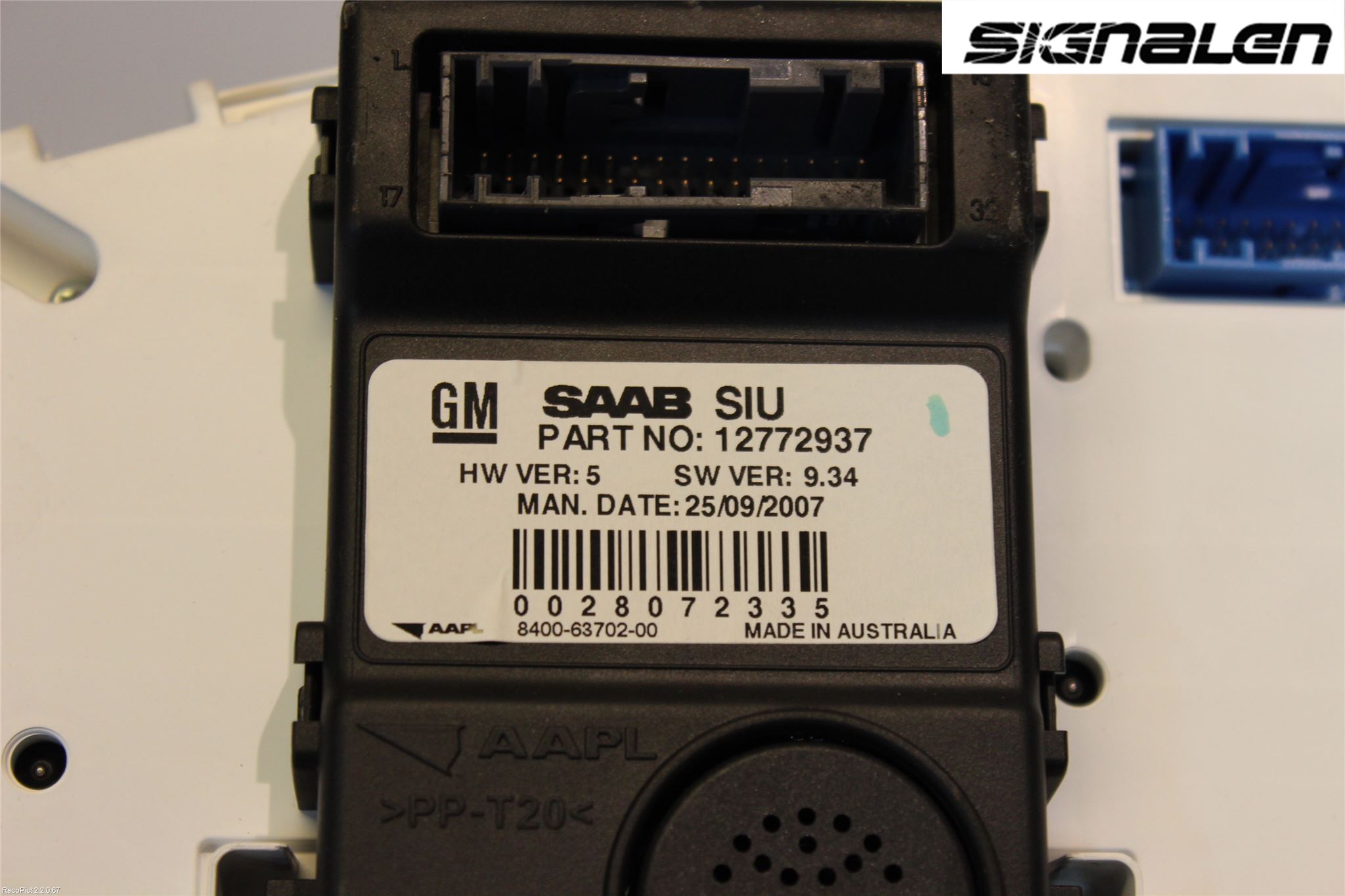Saab 9-5     06-10 Instr Kombinert