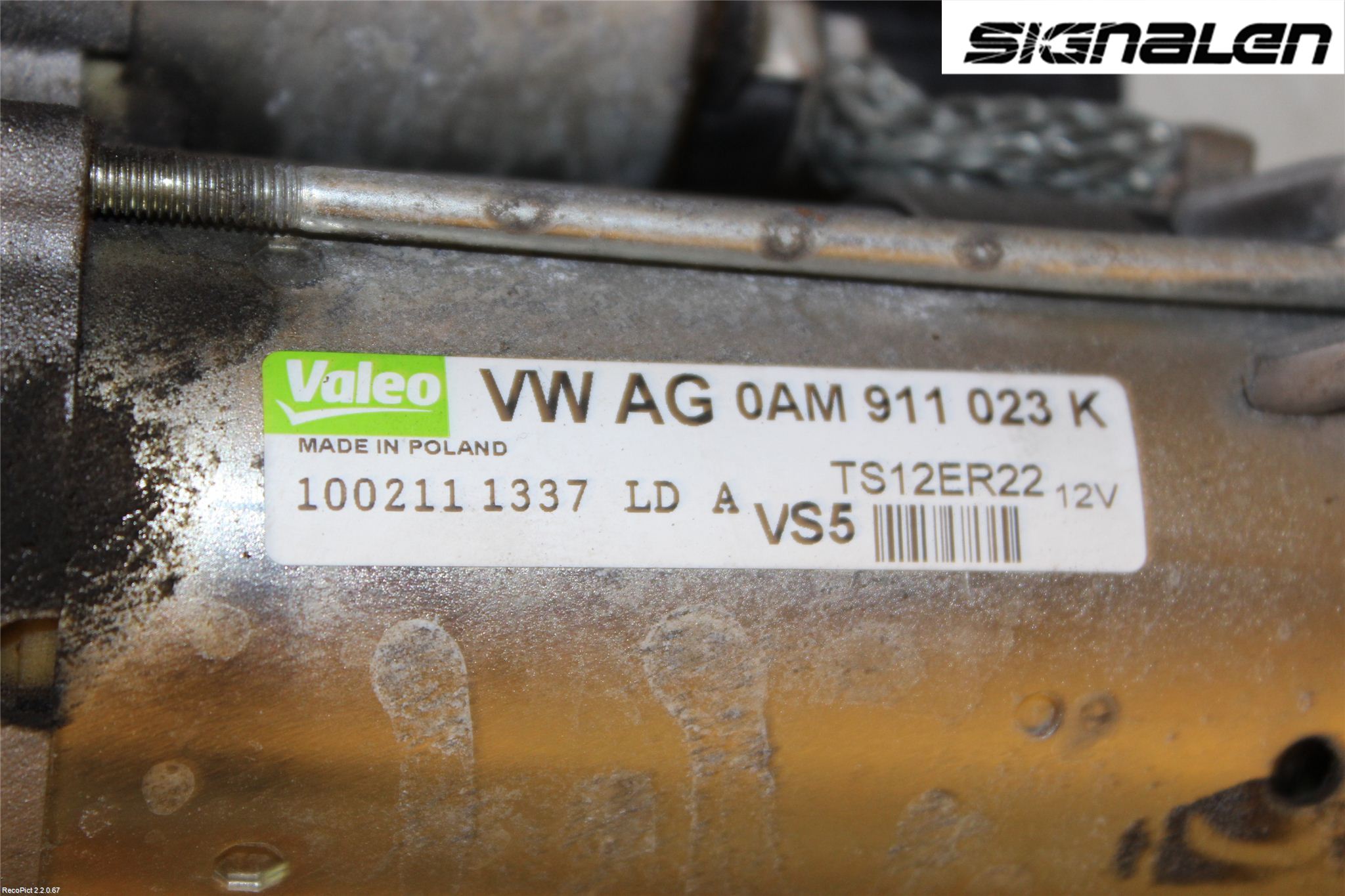Volkswagen VW TOURAN 10-15 Startmotor