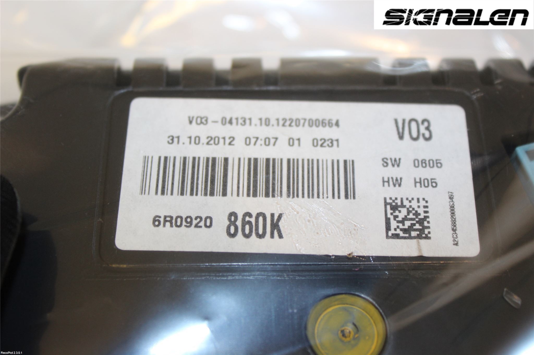 Volkswagen VW POLO 10-17 Instr Kombinert