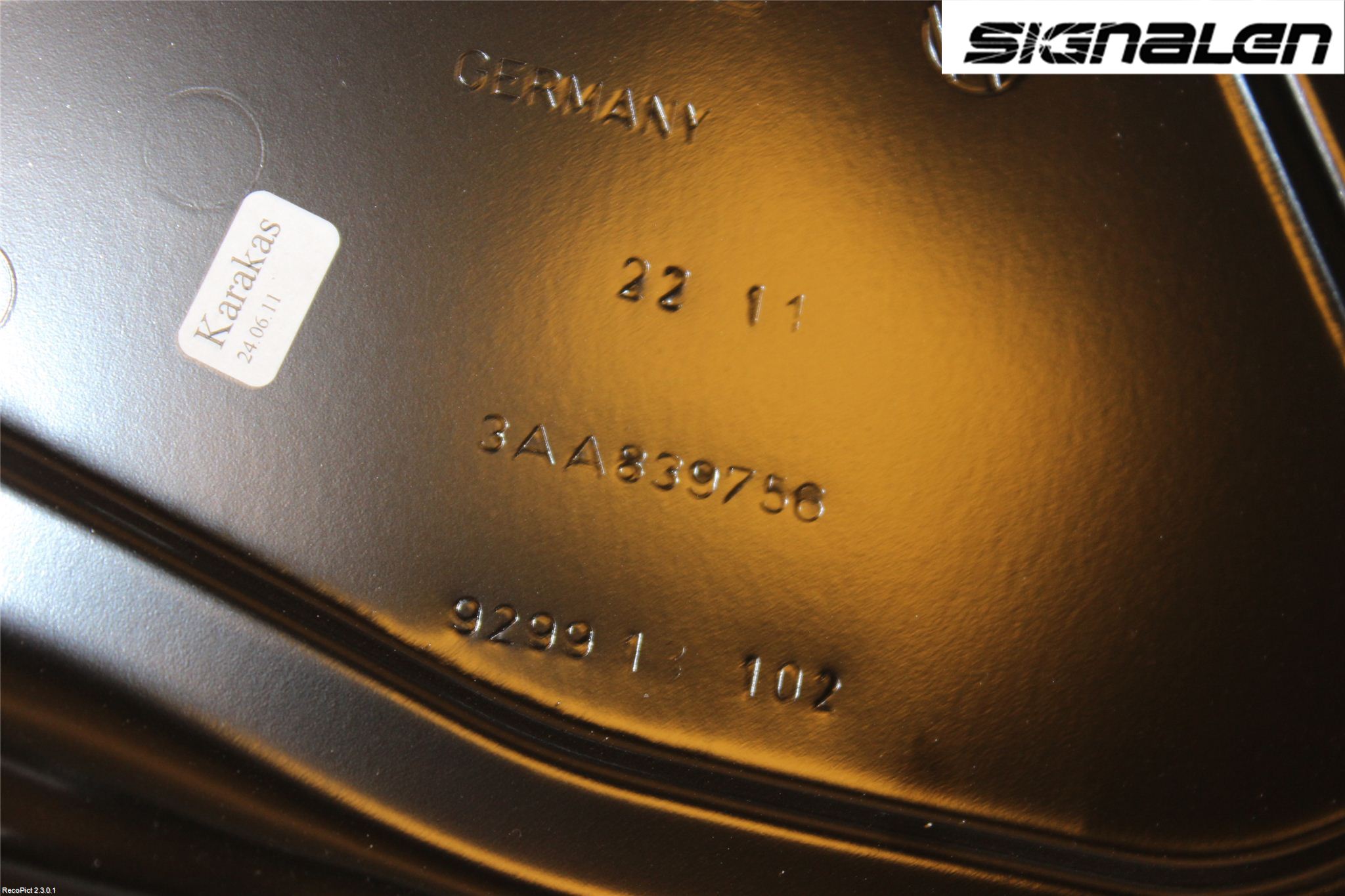 Volkswagen VW PASSAT 11-14 Vindusheis