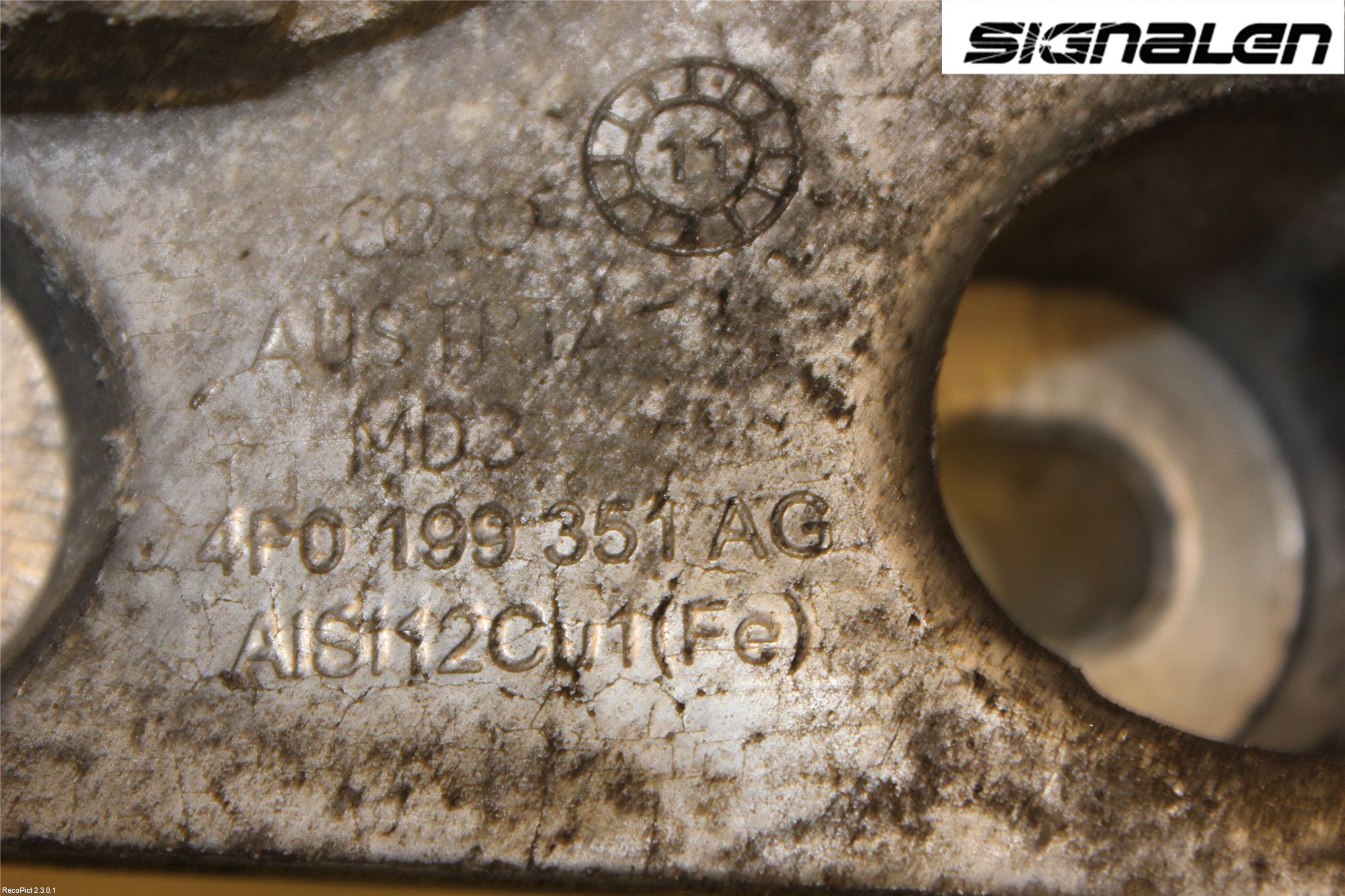 Audi A6/S6     05-11 Motor Feste Stål-Alu