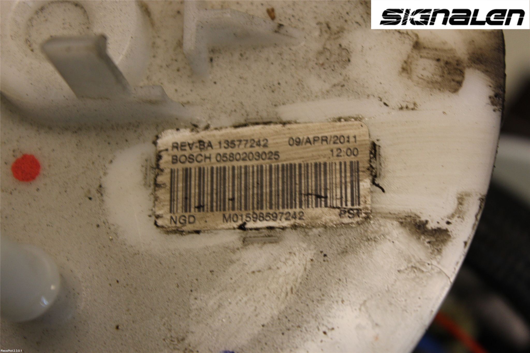 Opel ASTRA J 10-15 Drivstoffpumpe Fødepumpe El