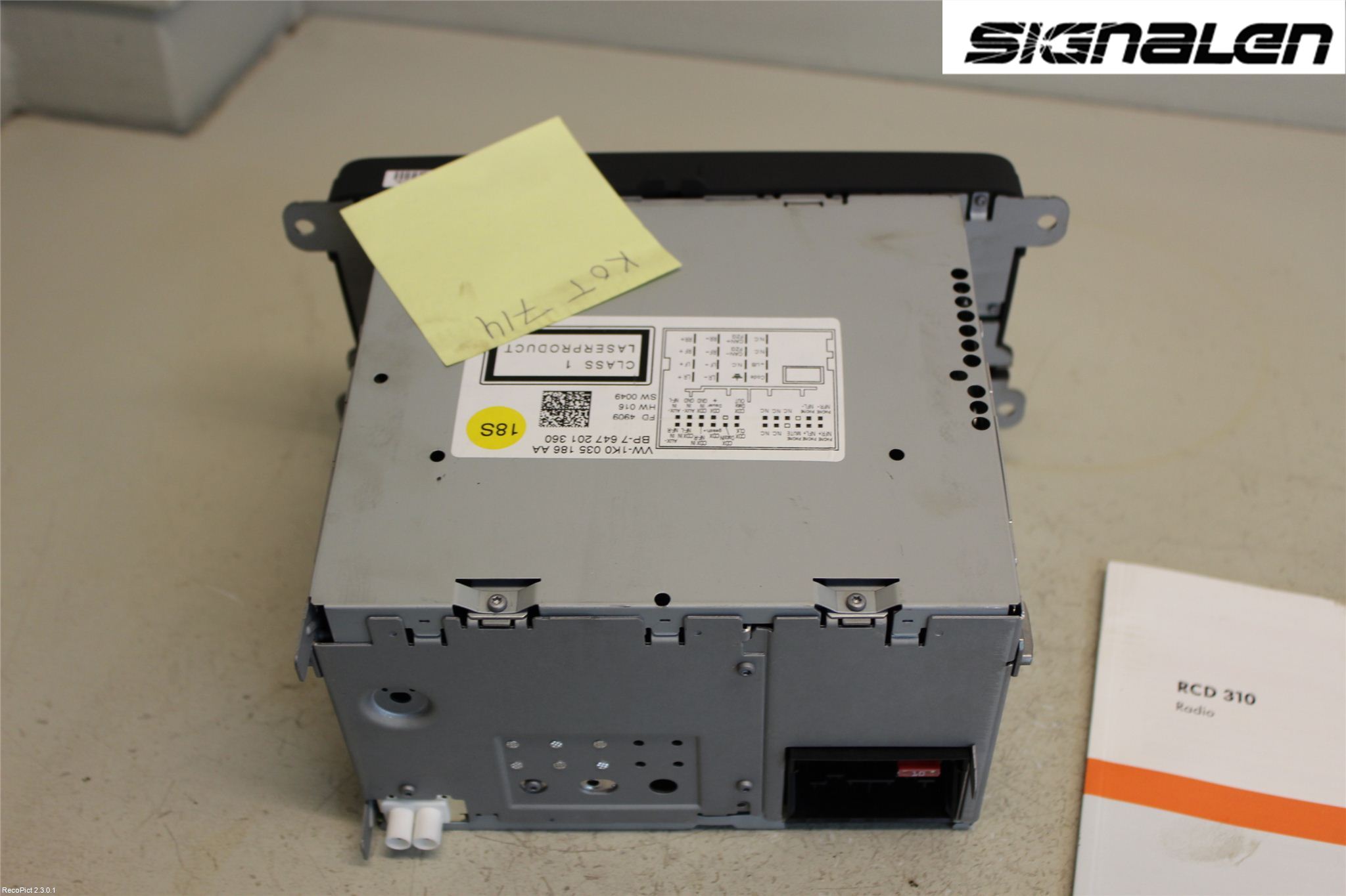 Volkswagen VW GOLF VI 09-13 Stereo Radio