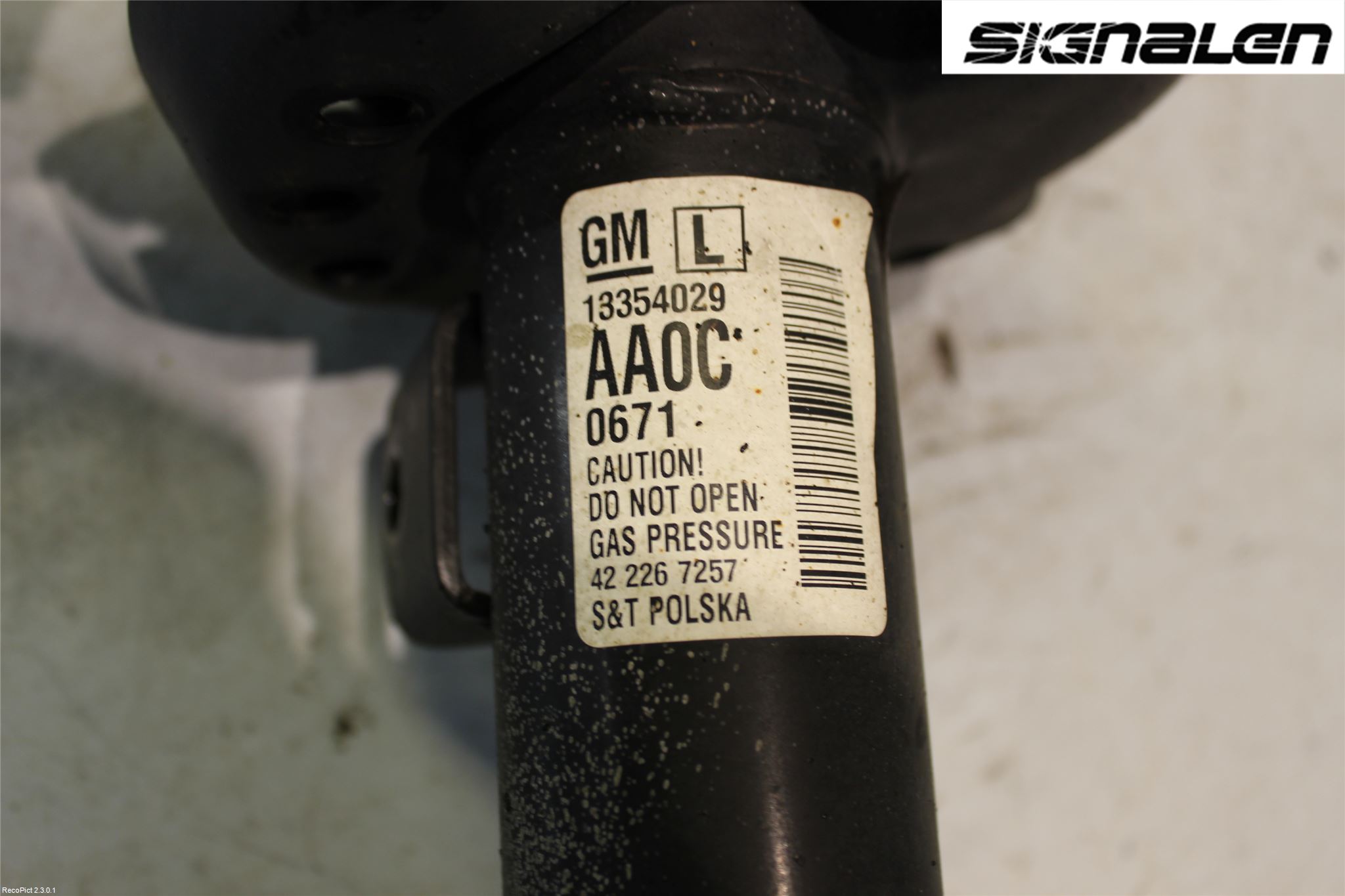 Opel ASTRA J 10-15 Fjærbein Foran Venstre