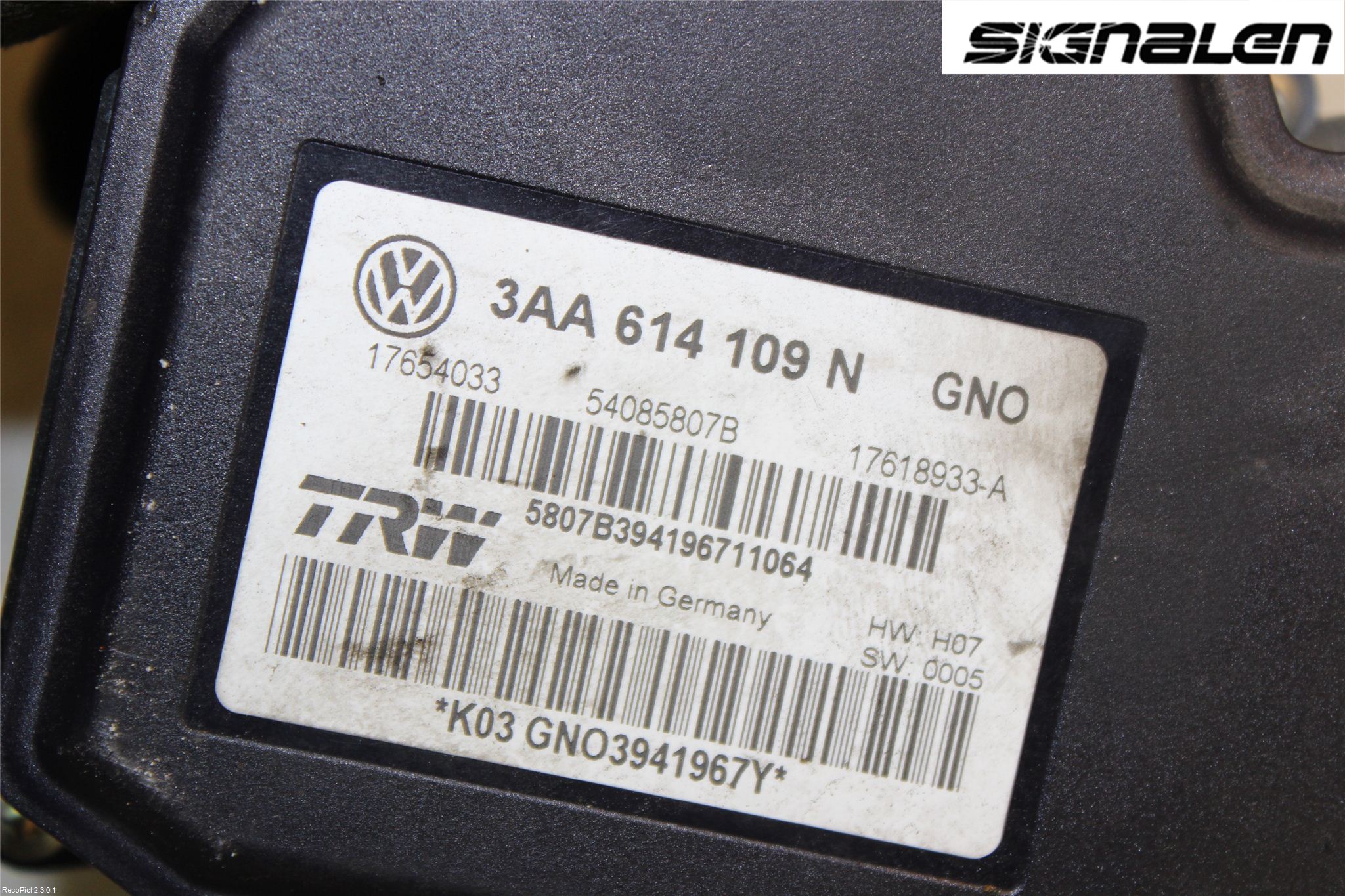 Volkswagen VW PASSAT 11-14 Abs Hydraulikkaggregat