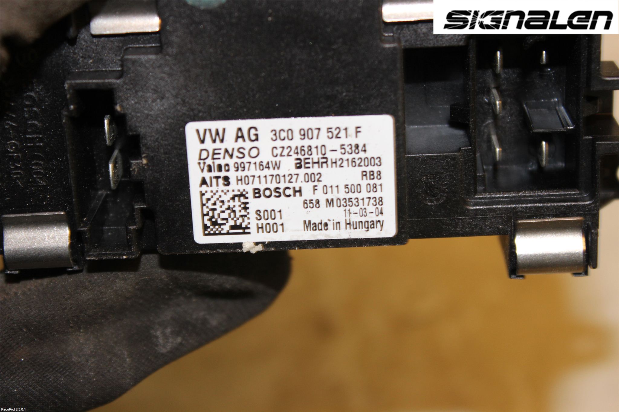 Volkswagen VW PASSAT 11-14 Varmeapparat Viftemotstand
