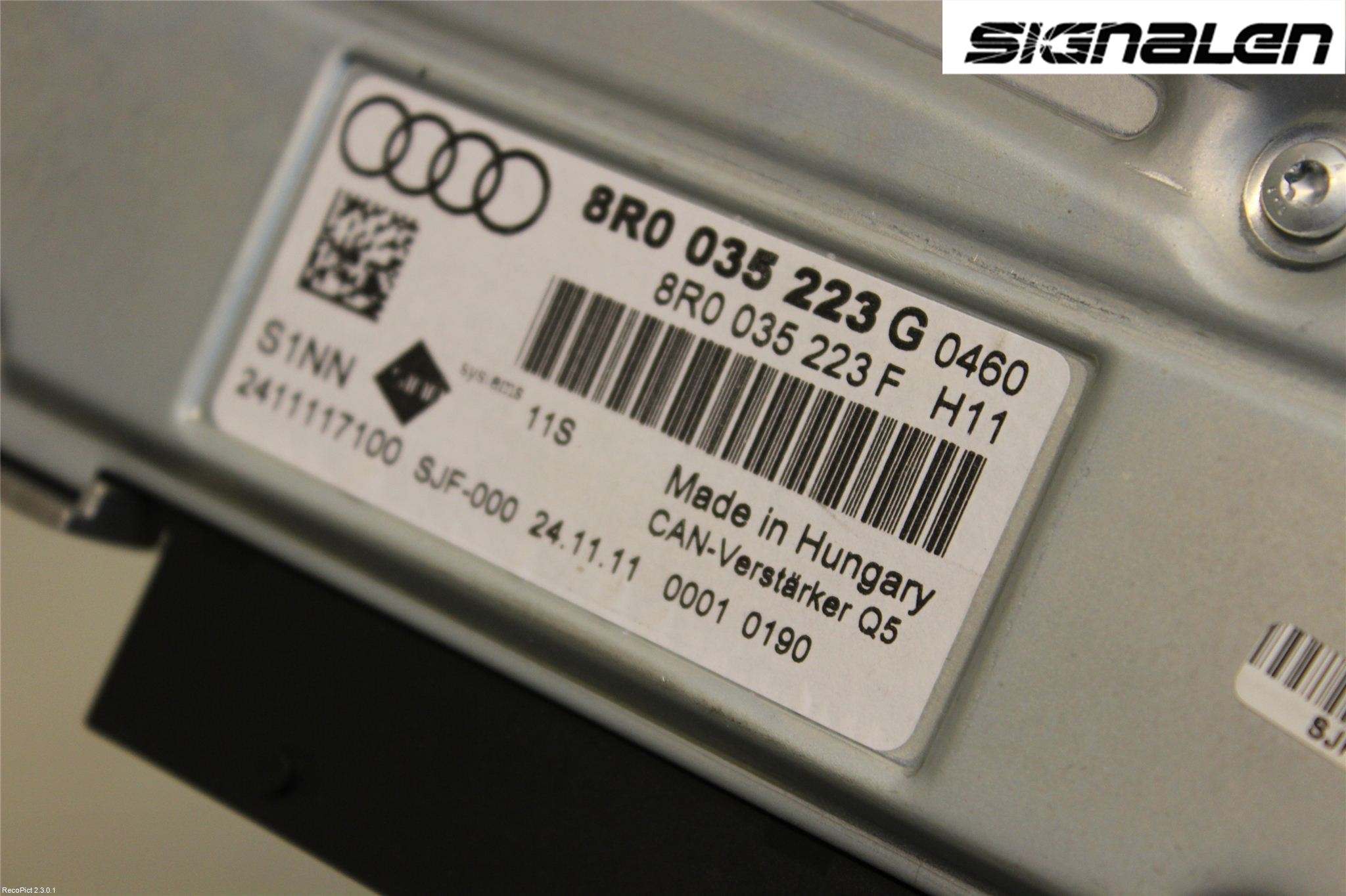 Audi Q5 09-16 Stereo Forsterker