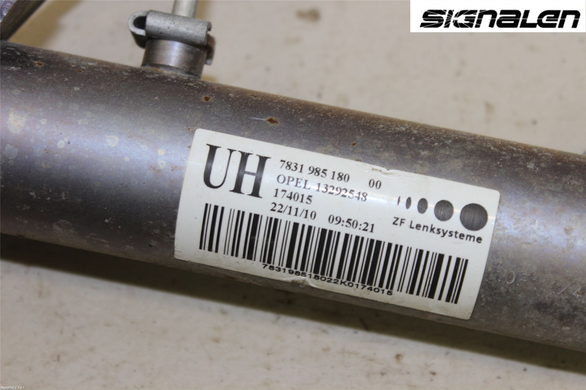 Opel ZAFIRA B 06-14 Servo Snekke - Tannstang