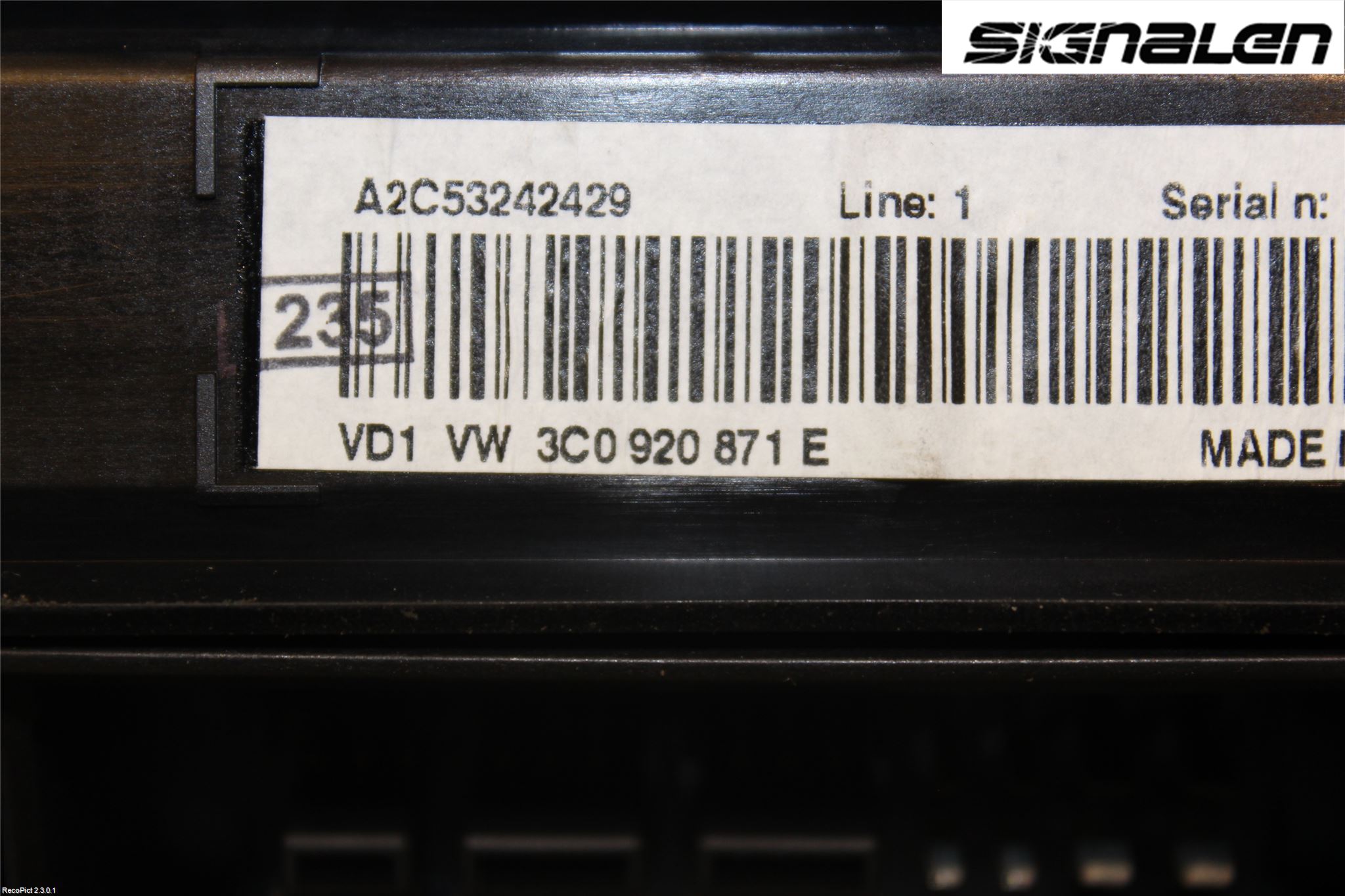 Volkswagen VW PASSAT 05-11 Instr Kombinert