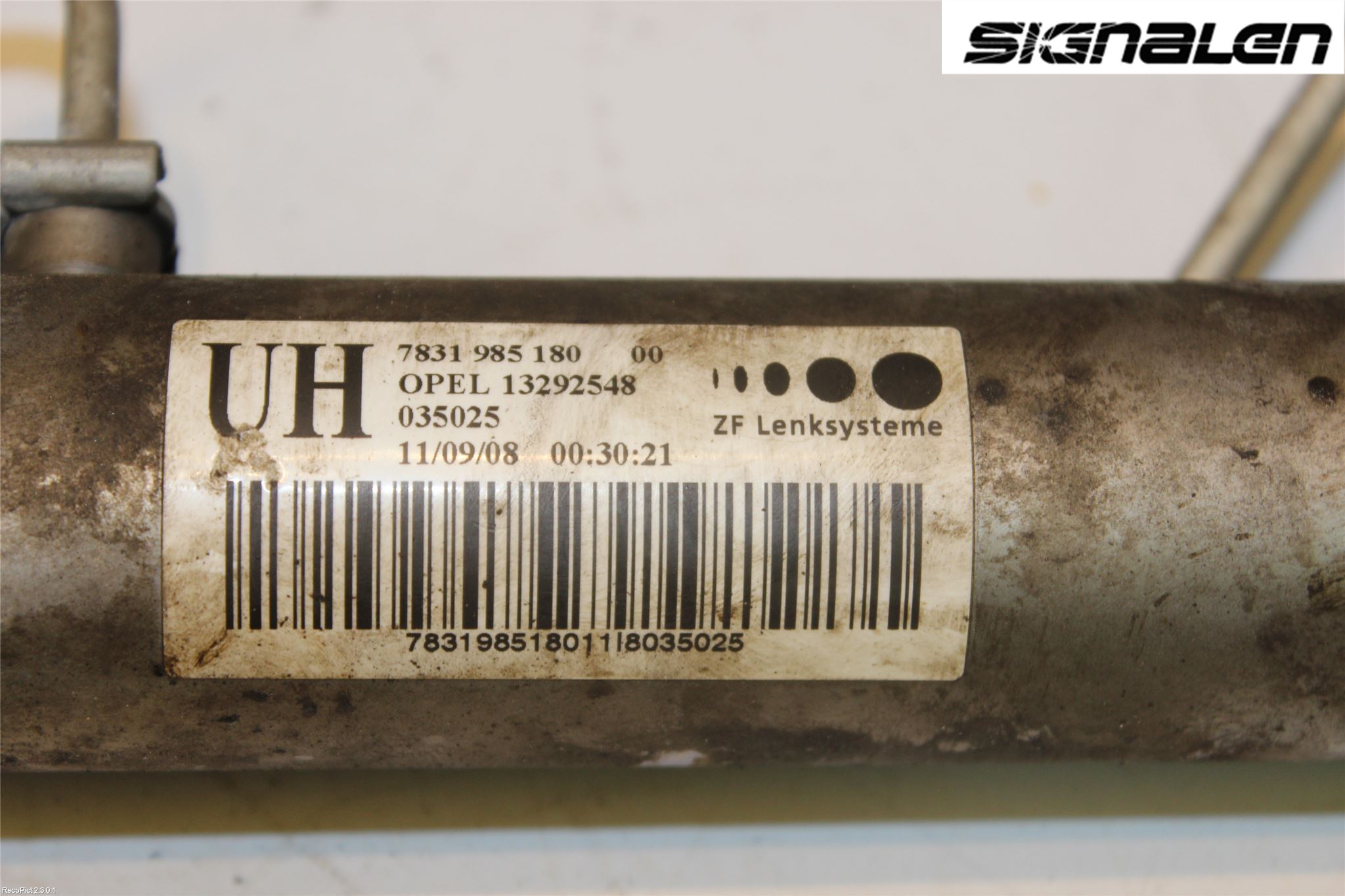 Opel ZAFIRA B 06-14 Servo Snekke - Tannstang