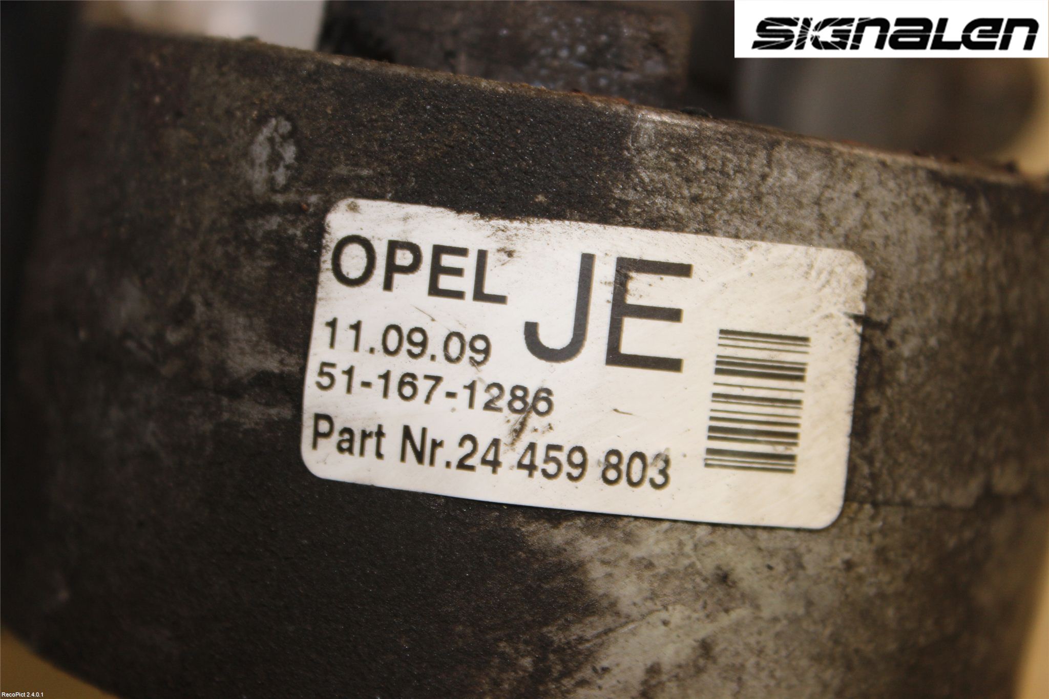 Opel ASTRA H 04-12 Motor Feste Stål-Alu