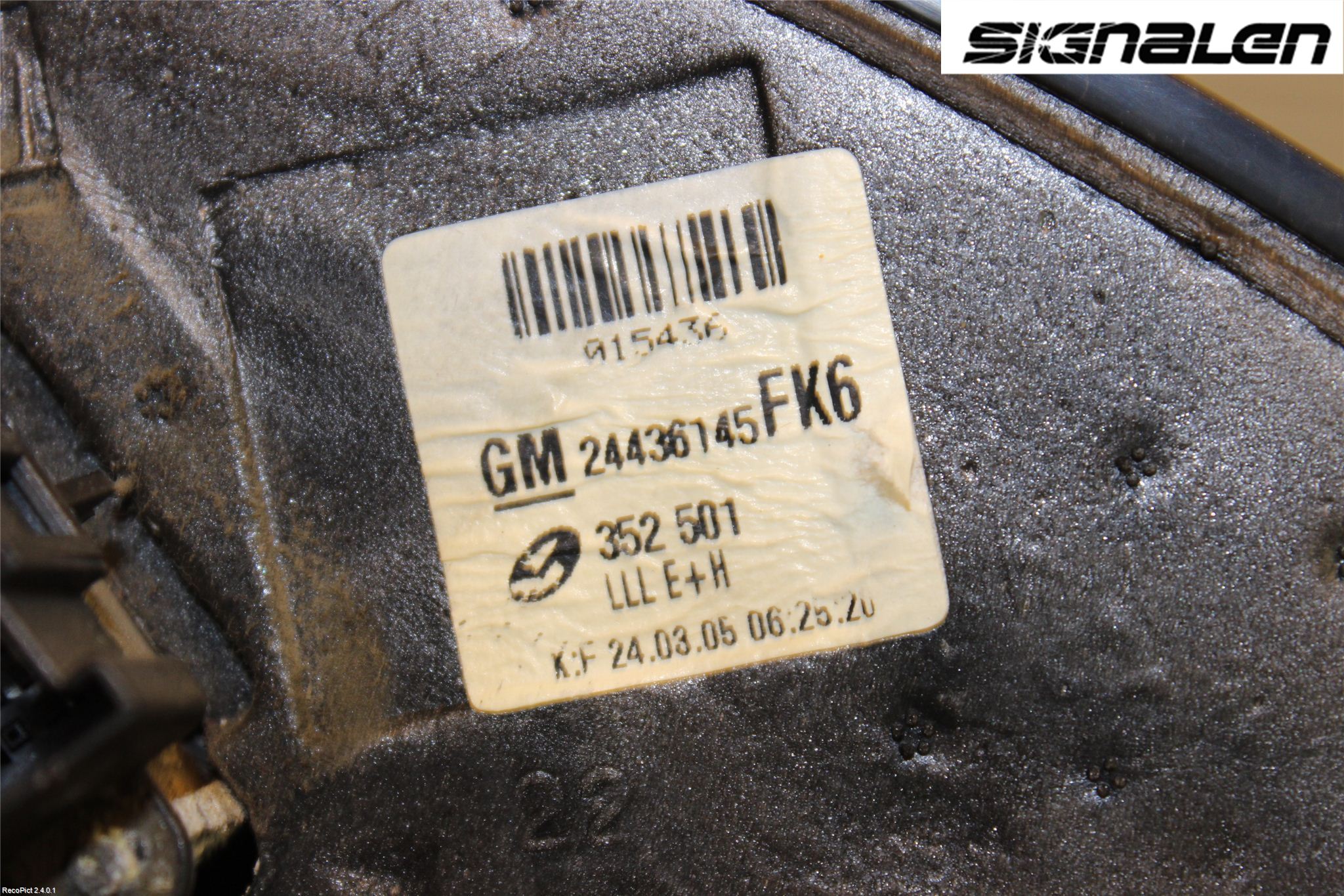 Opel VECTRA C 02-05 Speil V M-El Justering