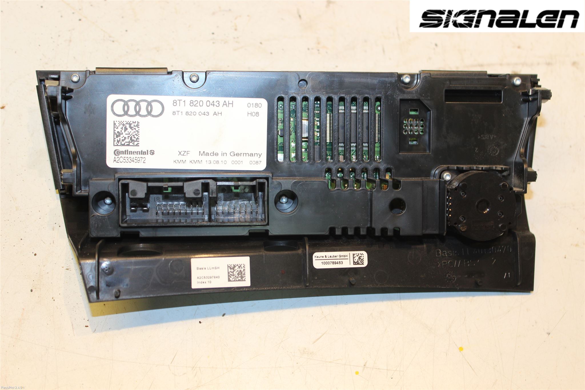 Audi A4/S4 08-11 Varme Ac Betjening-Display
