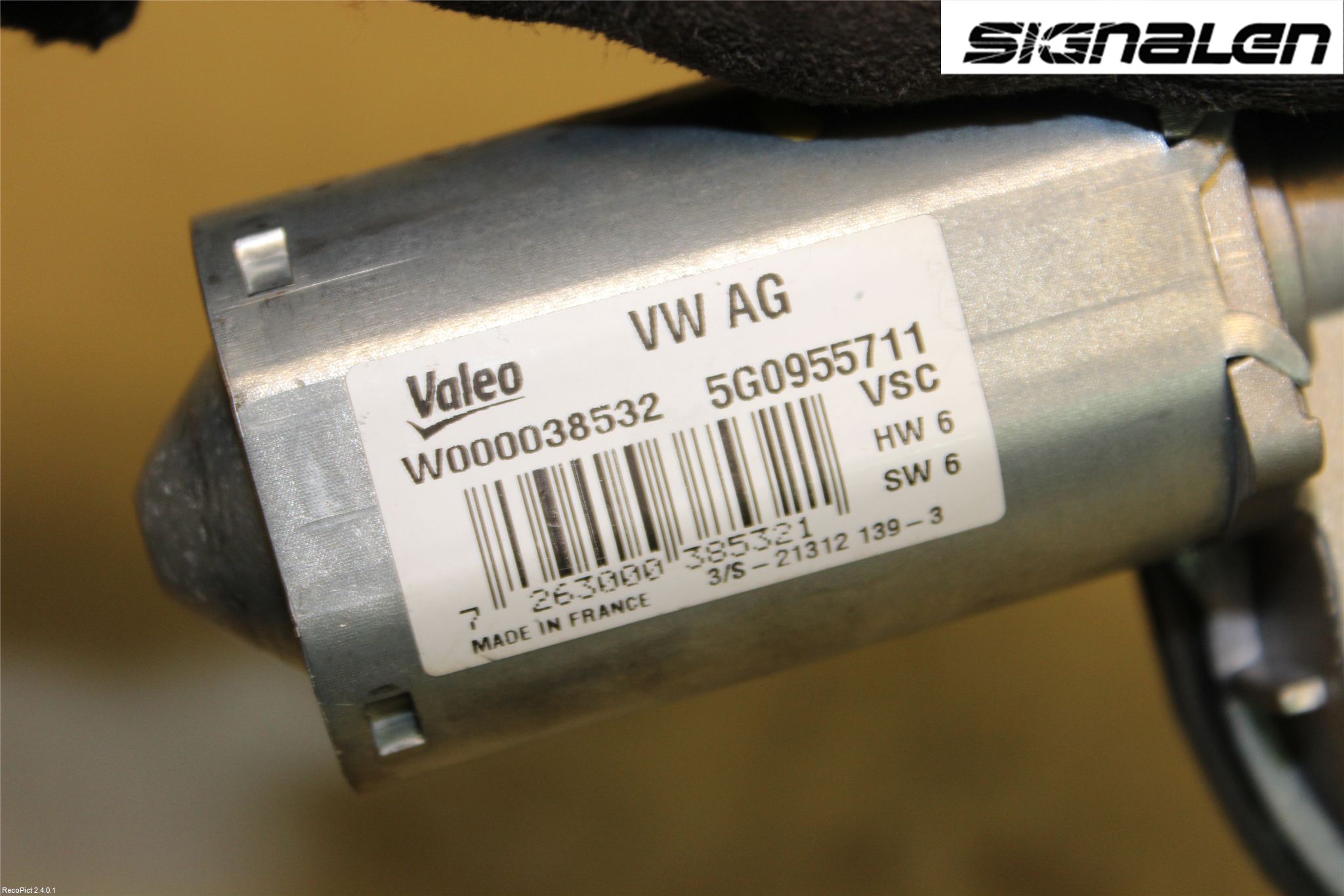 Volkswagen VW GOLF / E-GOLF VII 13-20 Viskermotor Bakluke