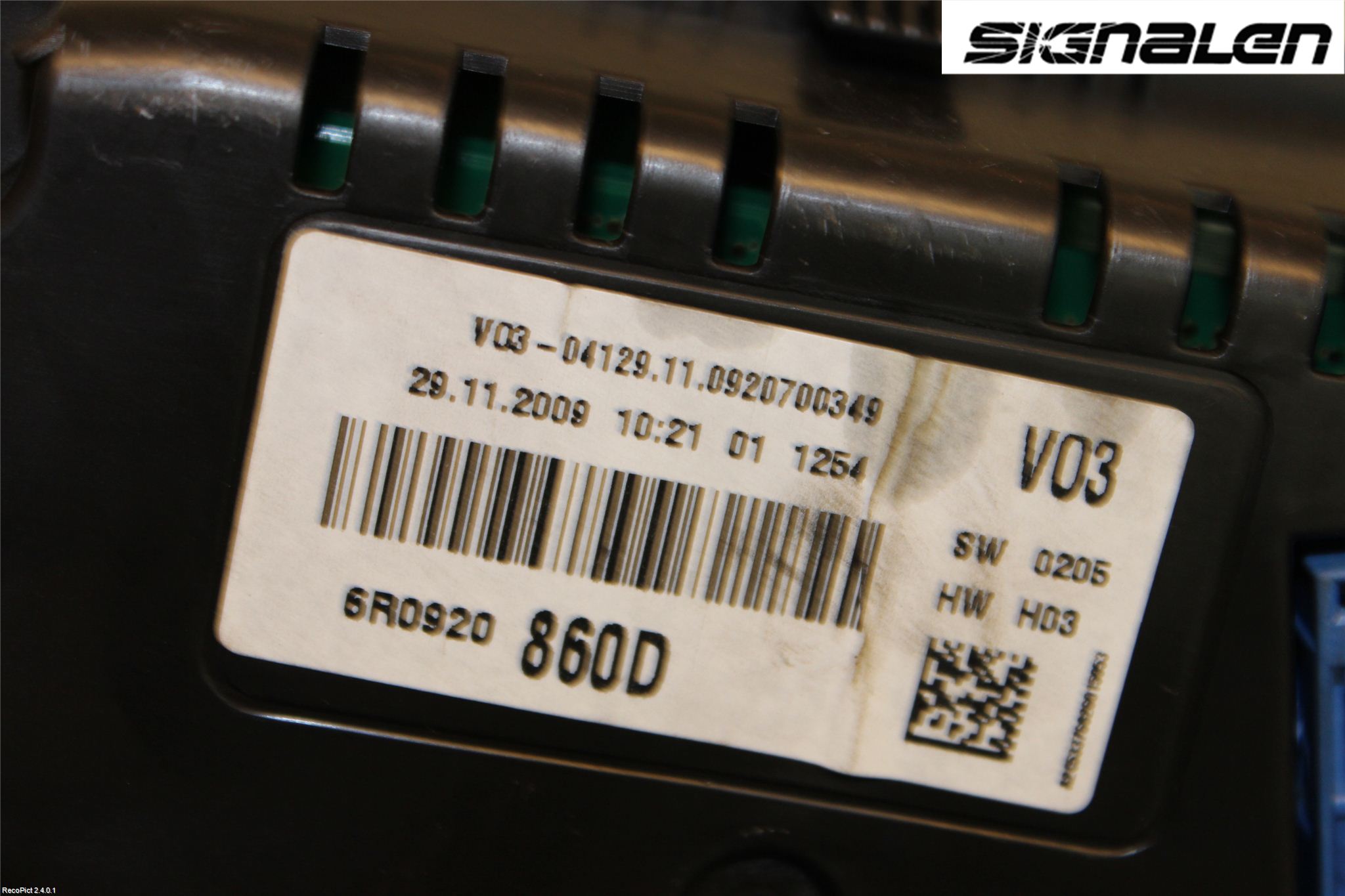 Volkswagen VW POLO 10-17 Instr Kombinert
