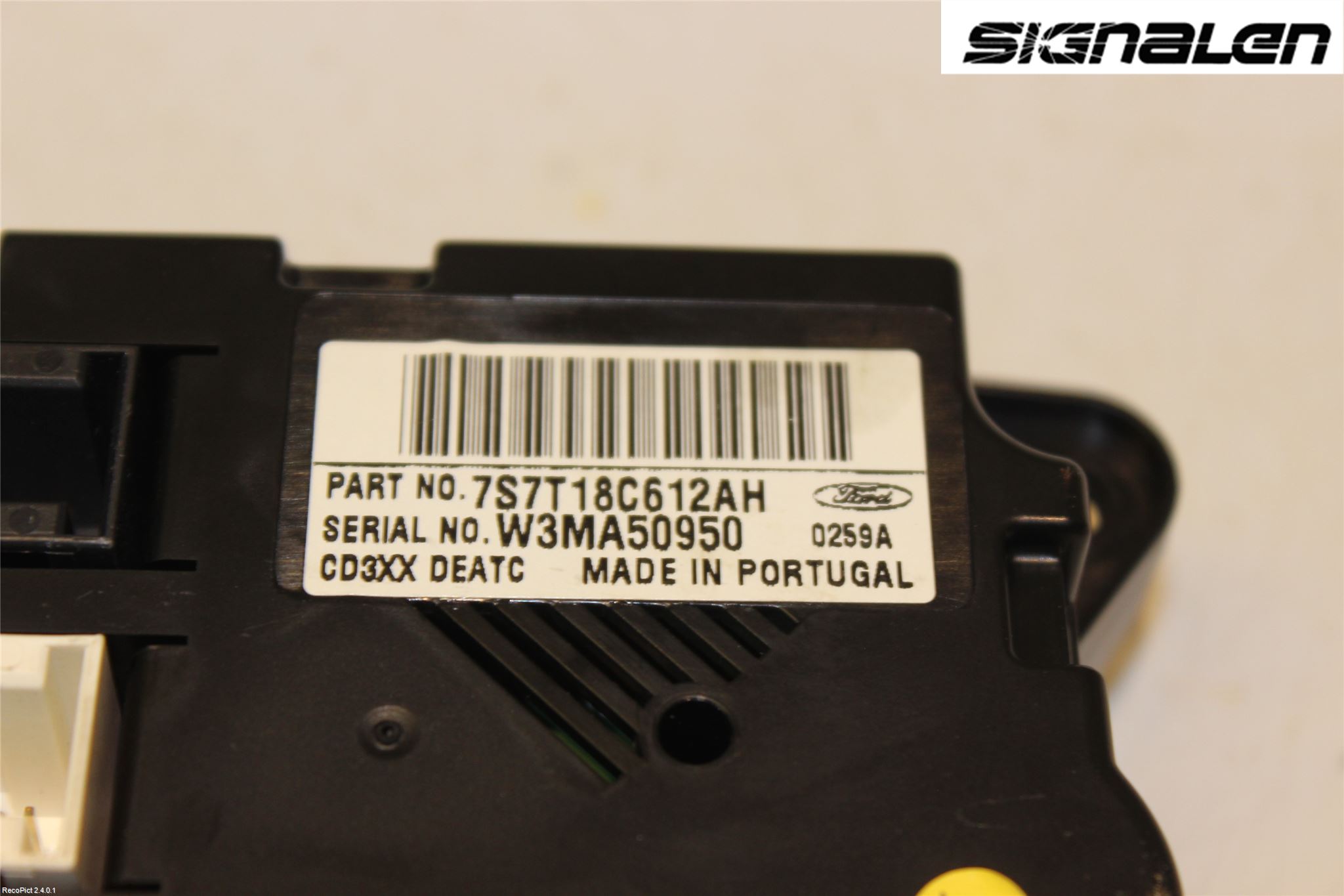 Ford MONDEO 07-15 Varme Ac Betjening-Display