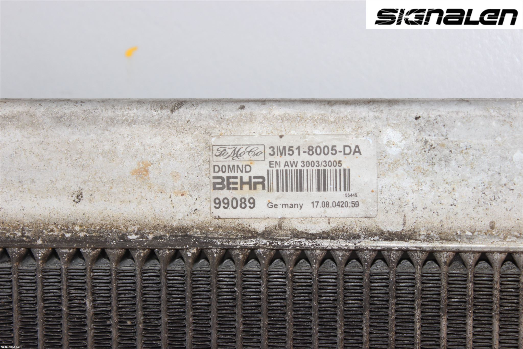 Volvo V50 04-07 Radiator Manuell