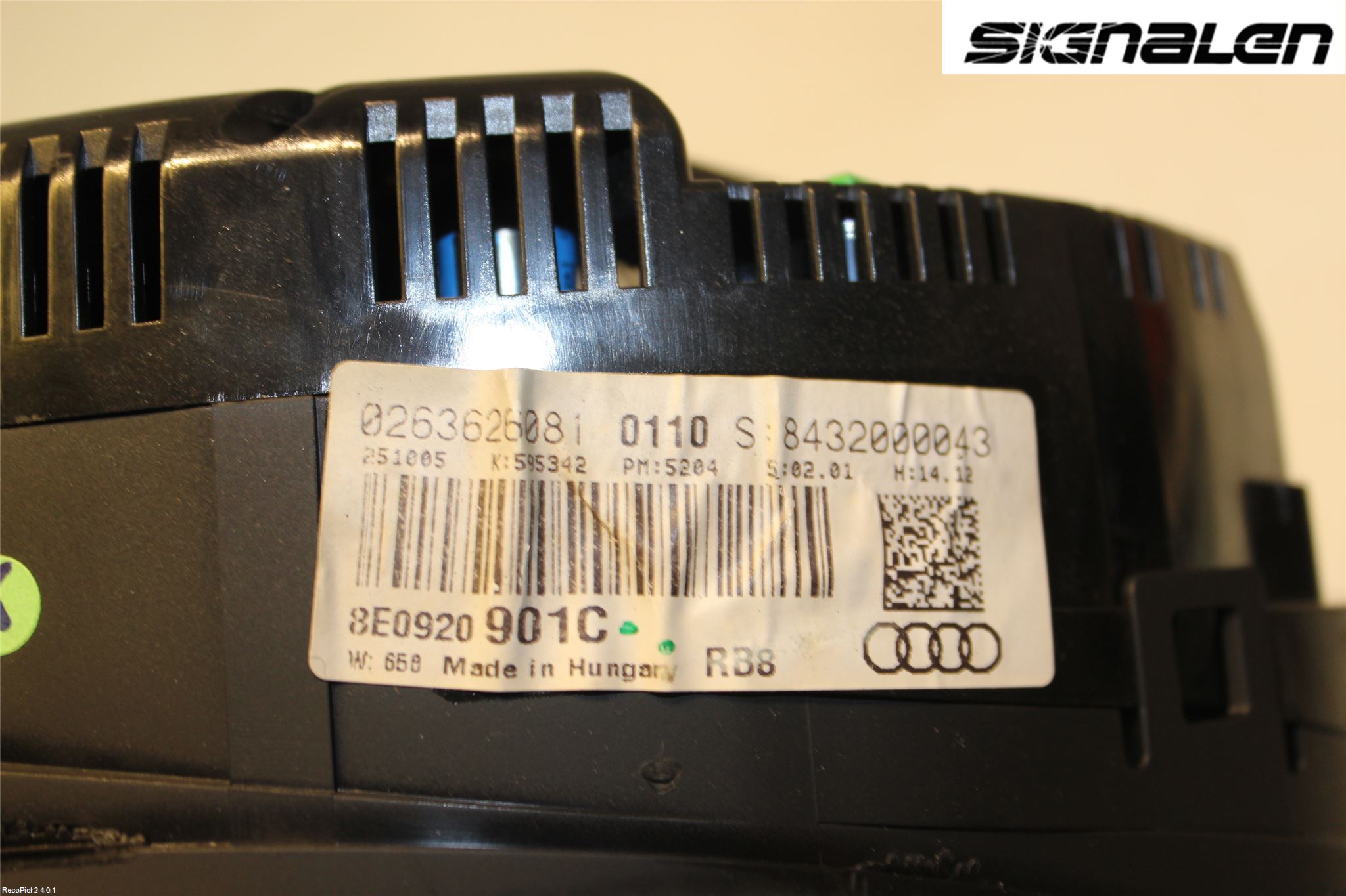 Audi A4/S4 05-07 Instr Kombinert