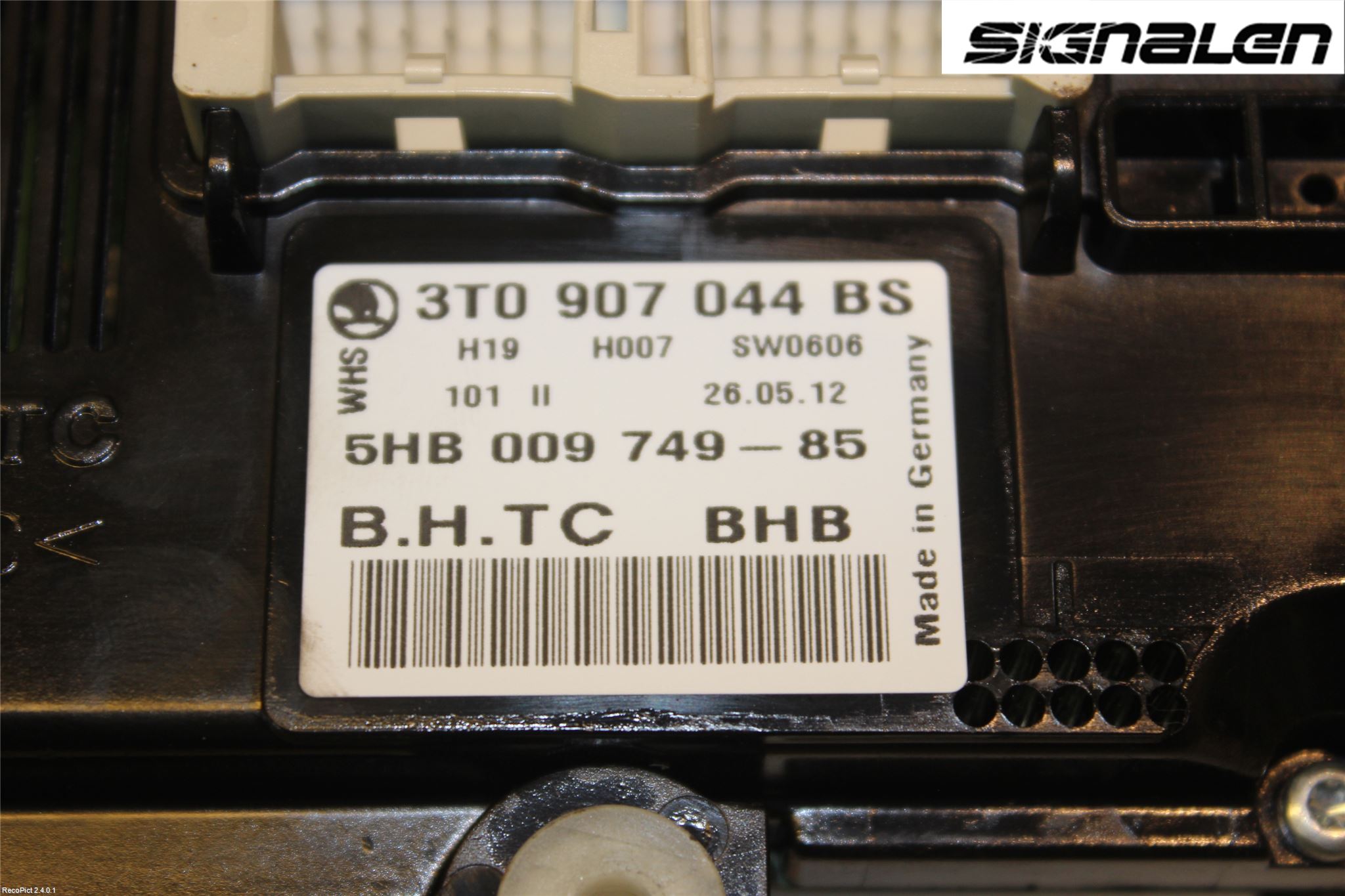 Skoda SUPERB 09-15 Varme Ac Betjening-Display