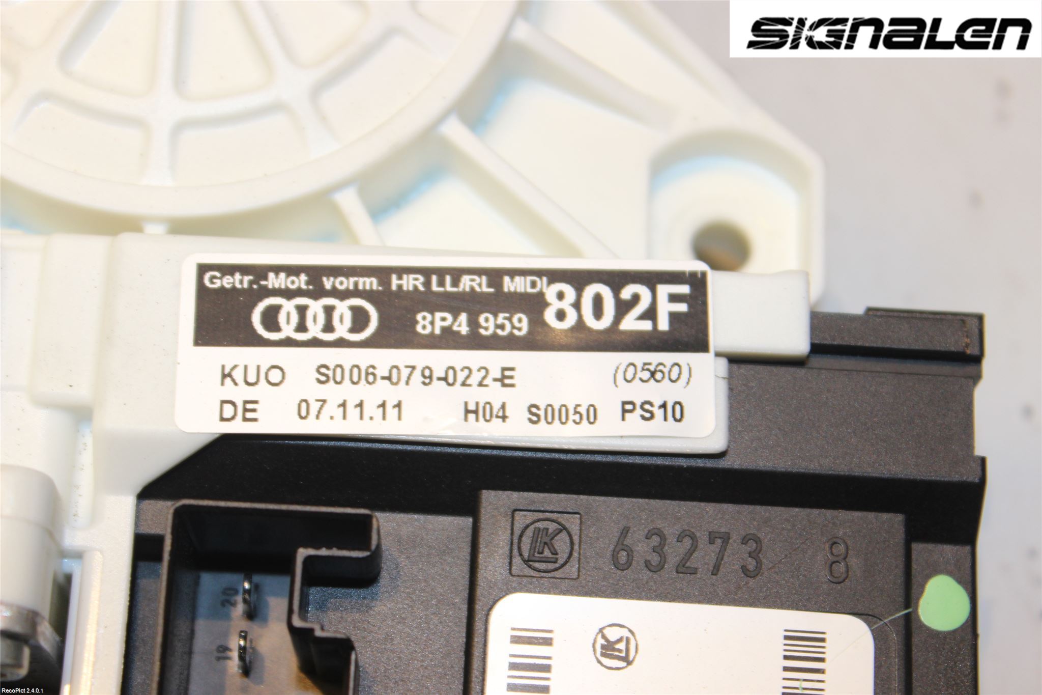Audi A3/S3 05-13 Vindusheismotor