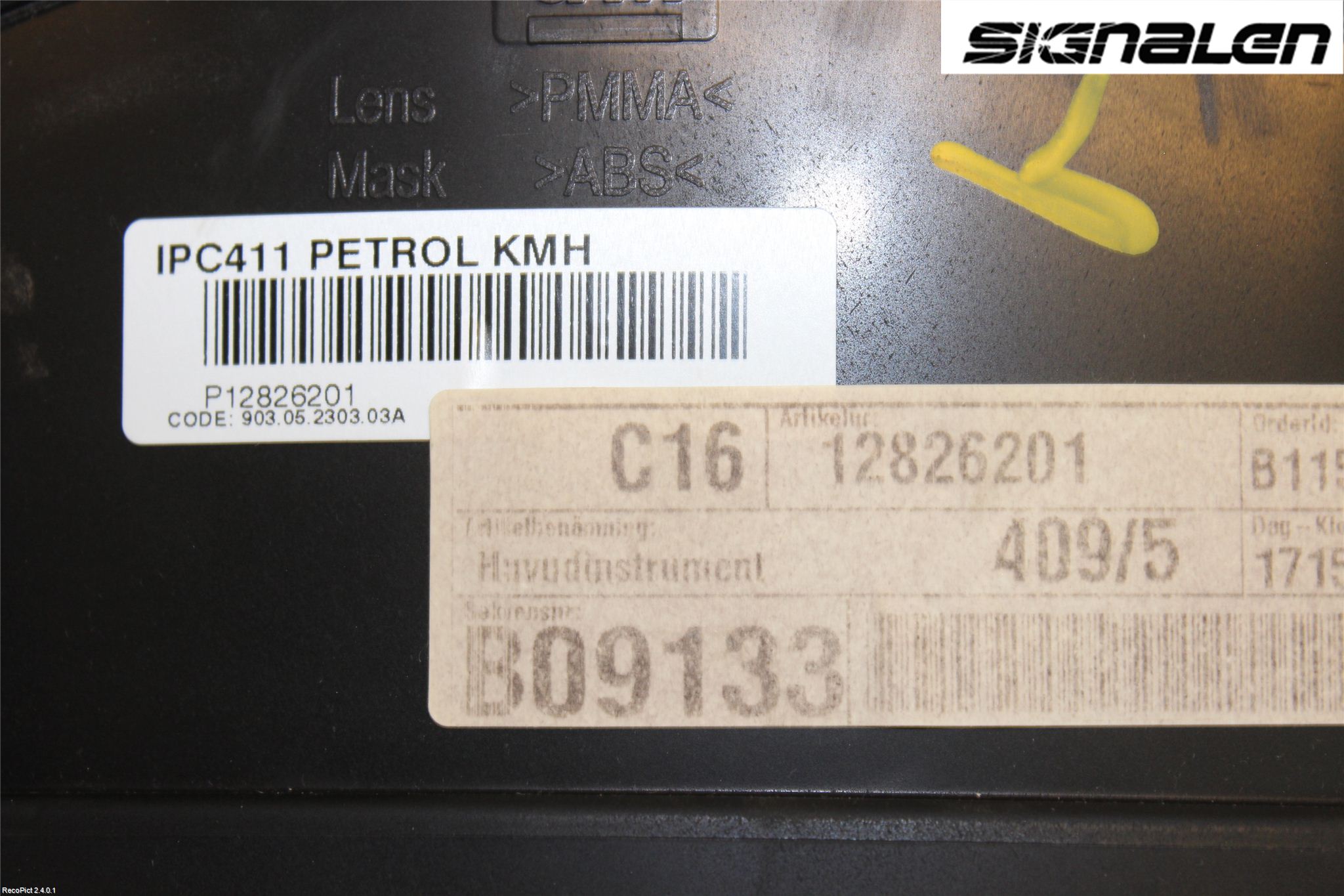 Saab 9-3 VER2/VER3 08-15 Instr Kombinert