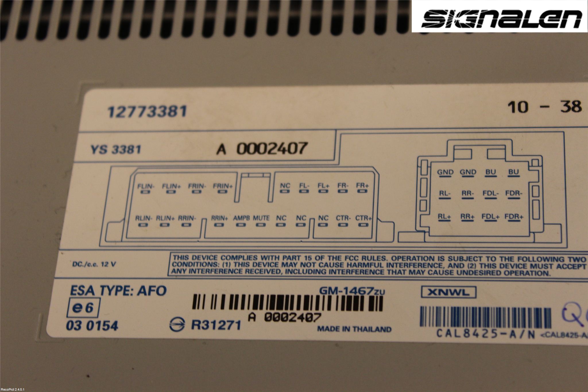 Saab 9-3 VER2/VER3 08-15 Stereo Forsterker