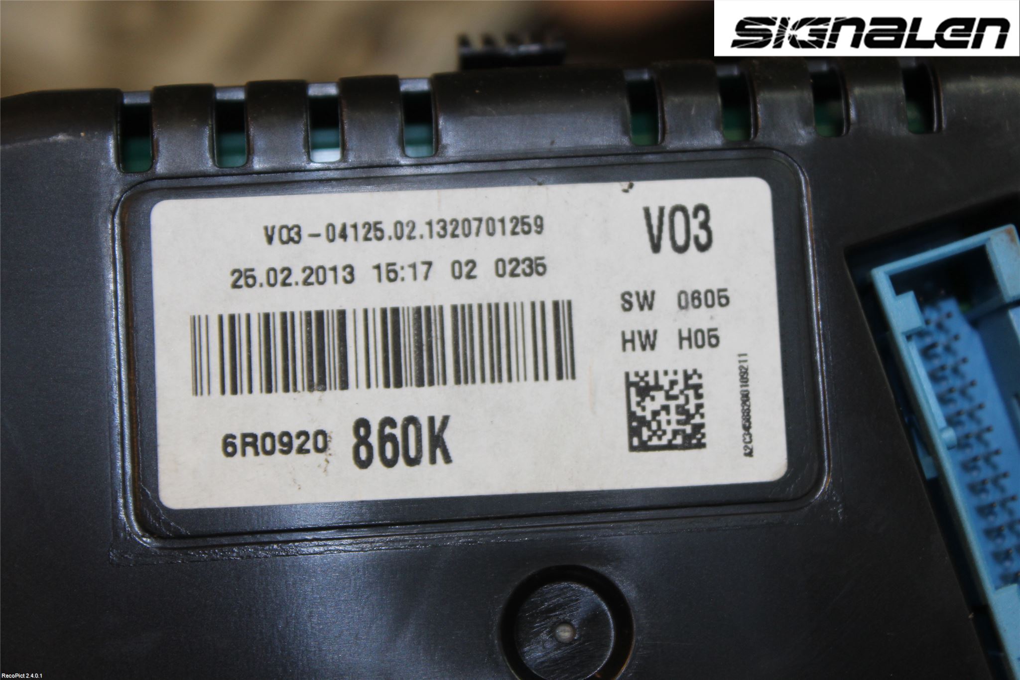 Volkswagen VW POLO 10-17 Instr Kombinert