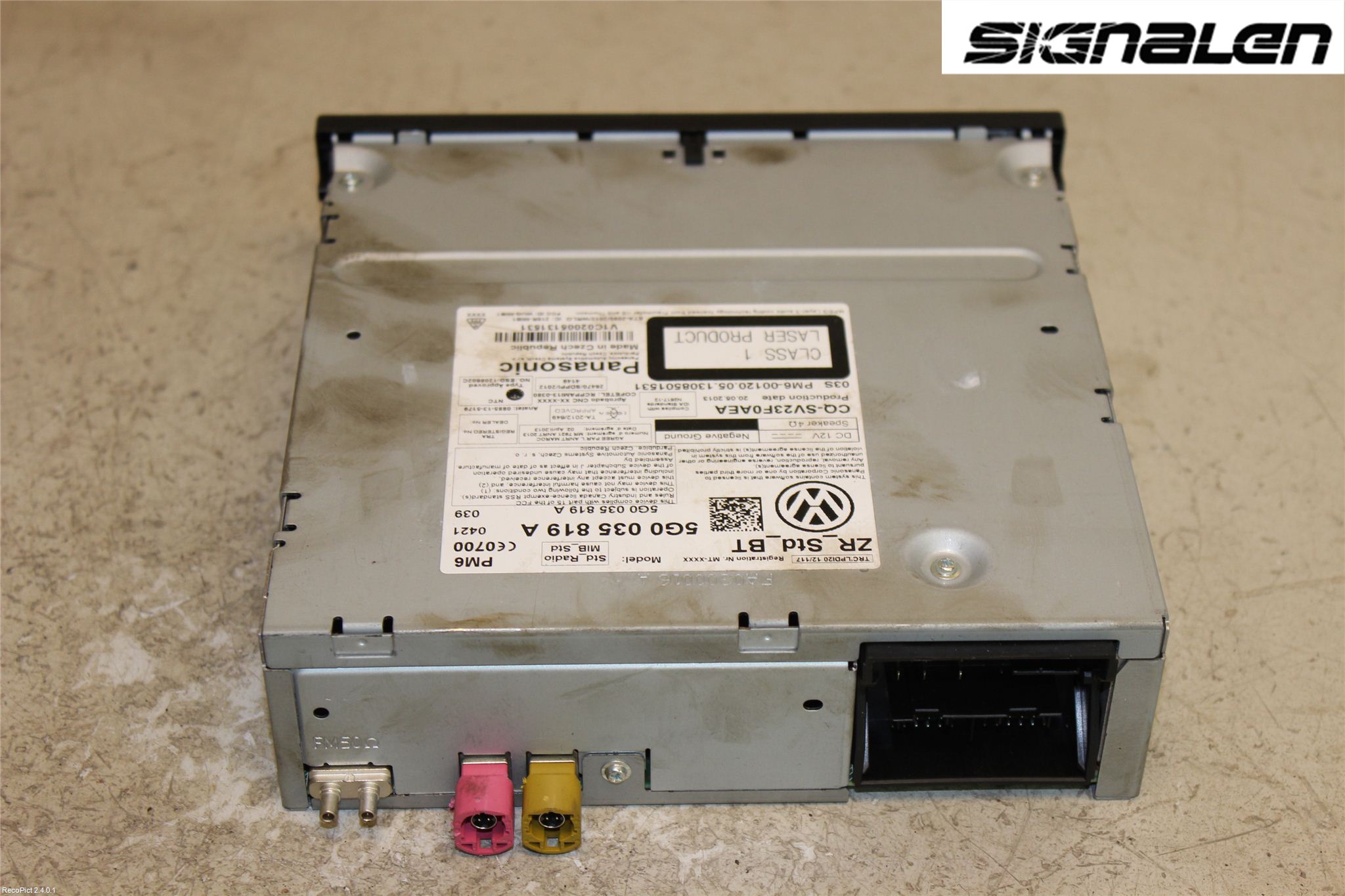 Volkswagen VW GOLF / E-GOLF VII 13-20 Stereo Radio