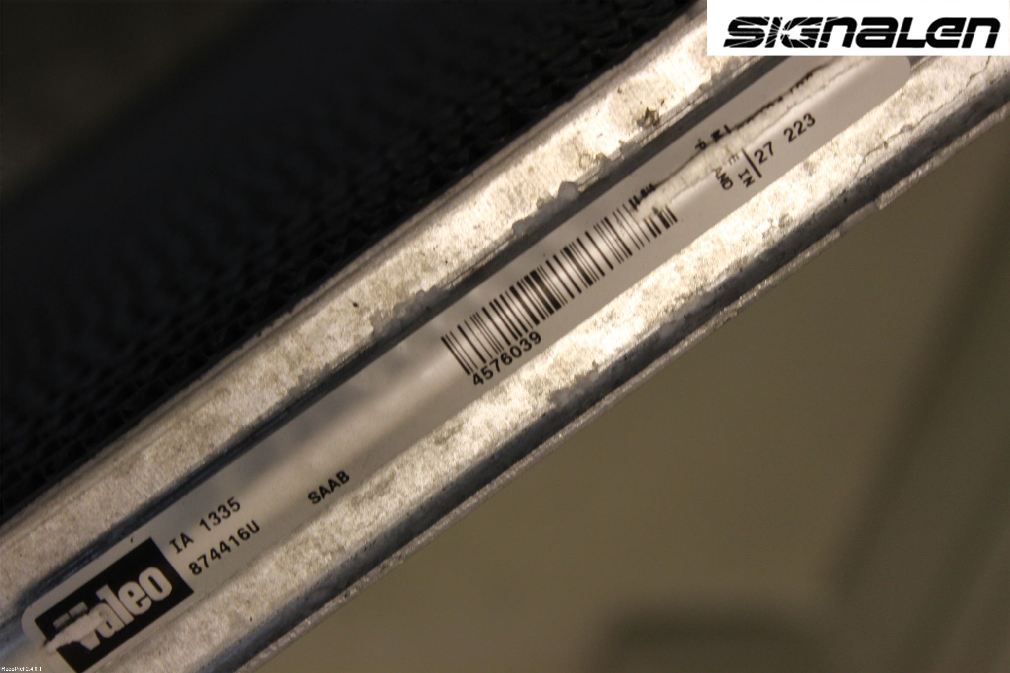 Saab 9-5     06-10 Intercooler Radiator