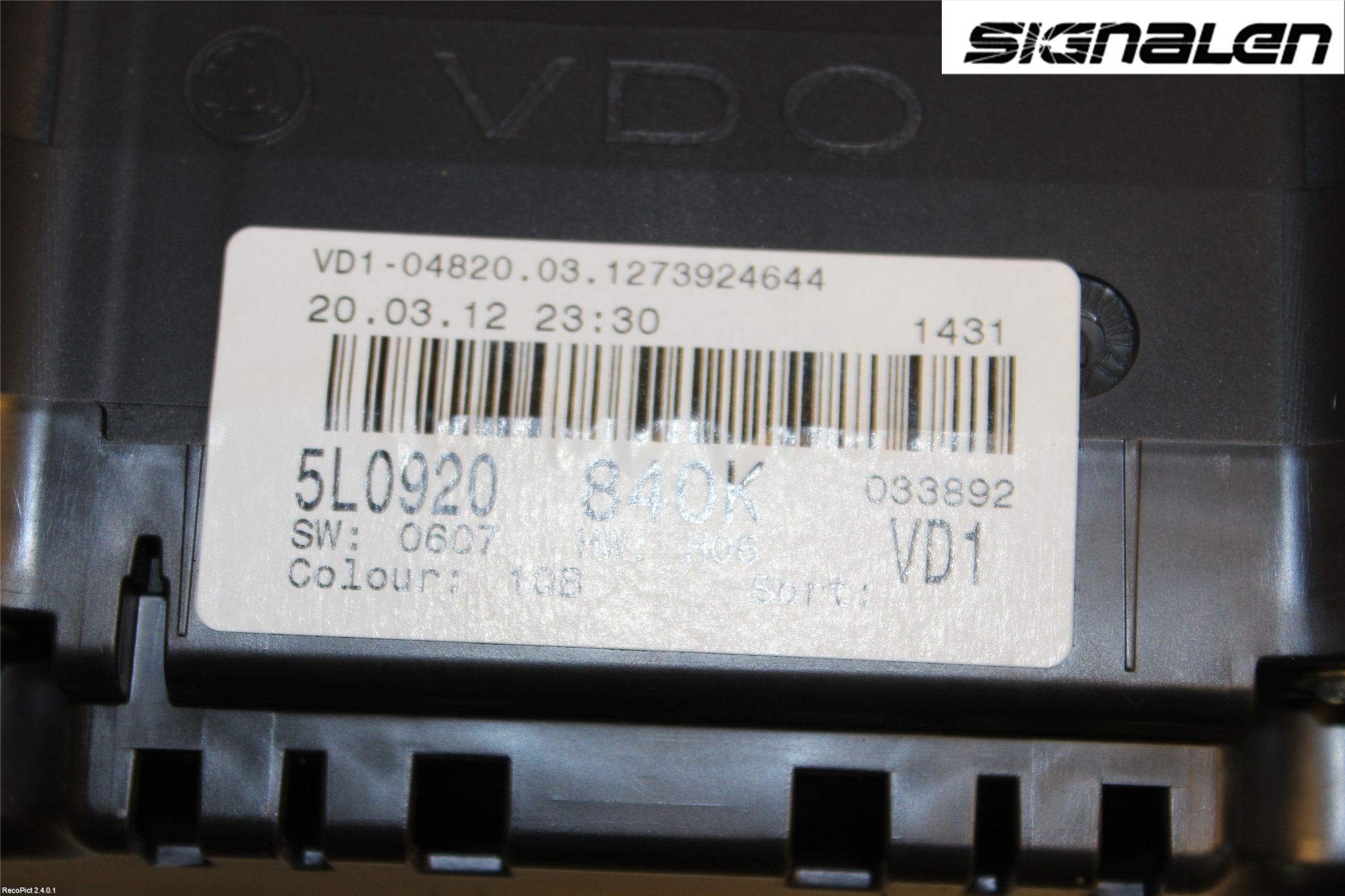 Skoda YETI Instr Kombinert