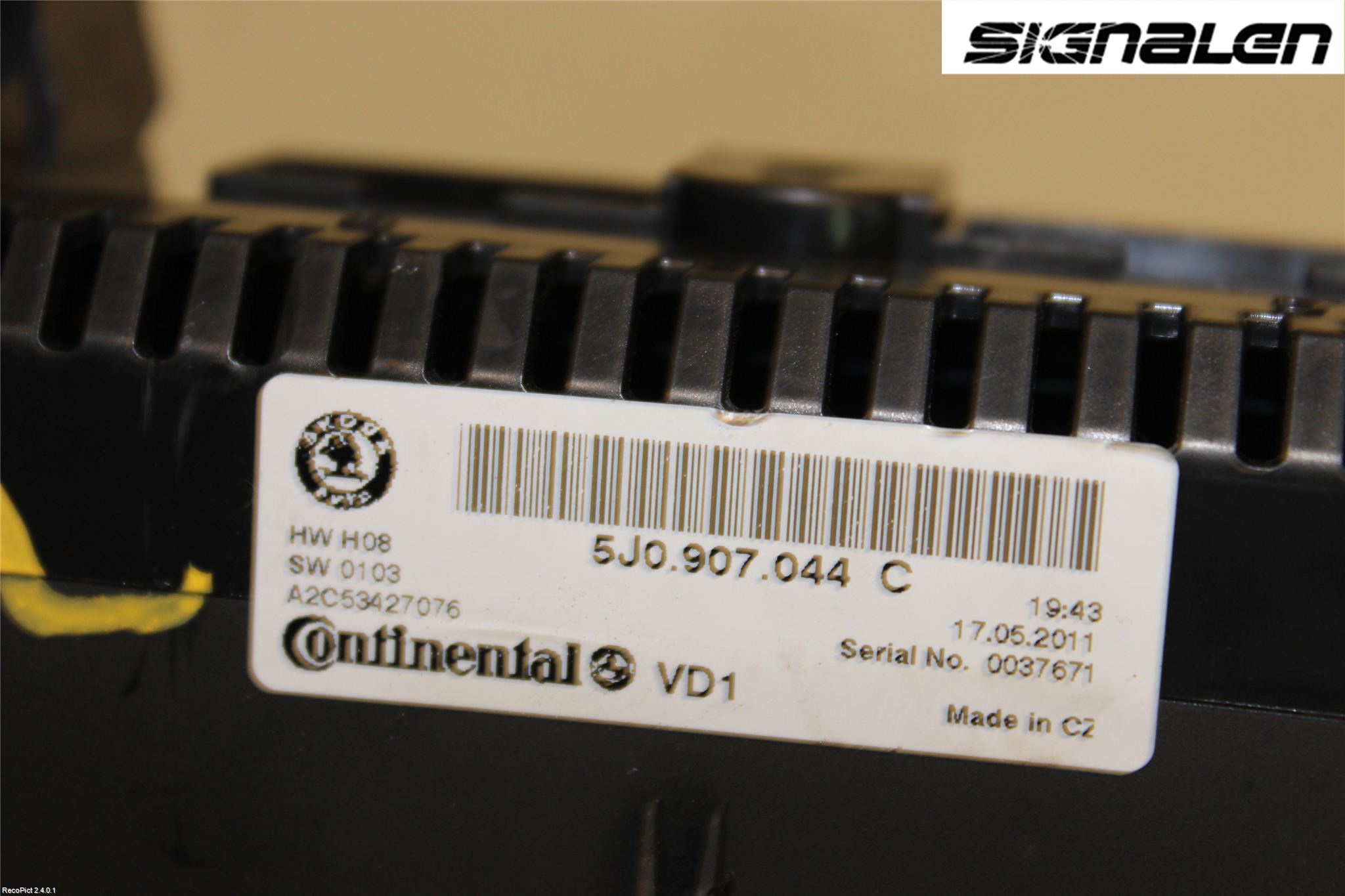 Skoda FABIA 07-14 Varme Ac Betjening-Display