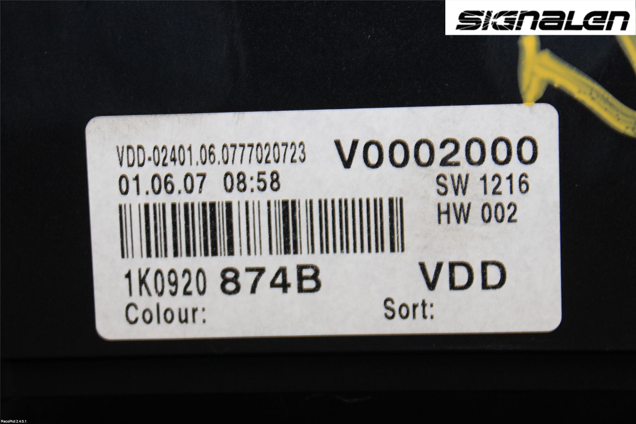 Volkswagen VW GOLF V 04-09 Instr Kombinert