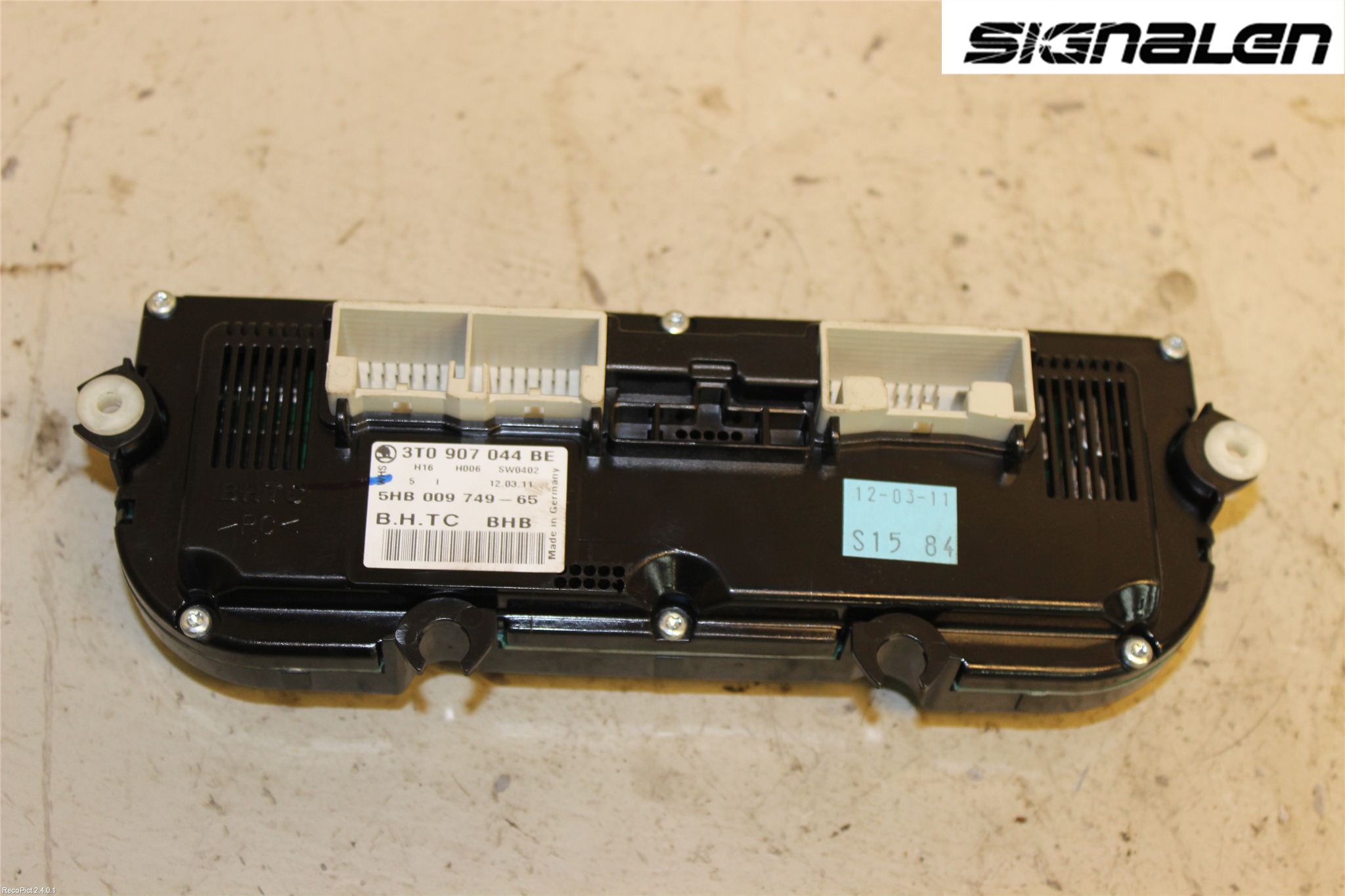 Skoda YETI Varme Ac Betjening-Display