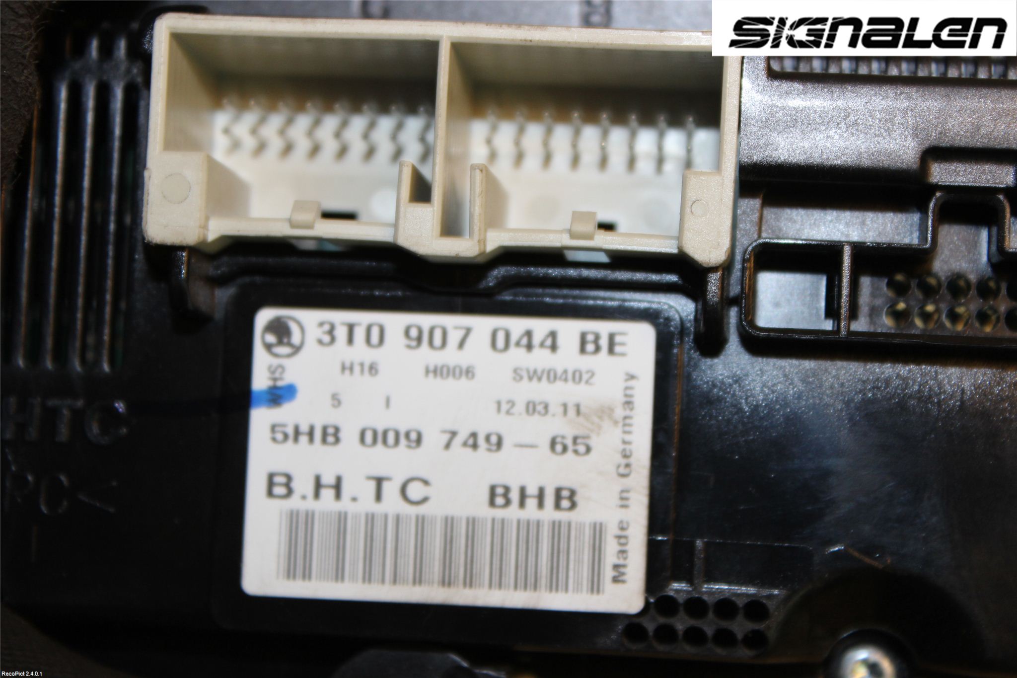 Skoda YETI Varme Ac Betjening-Display