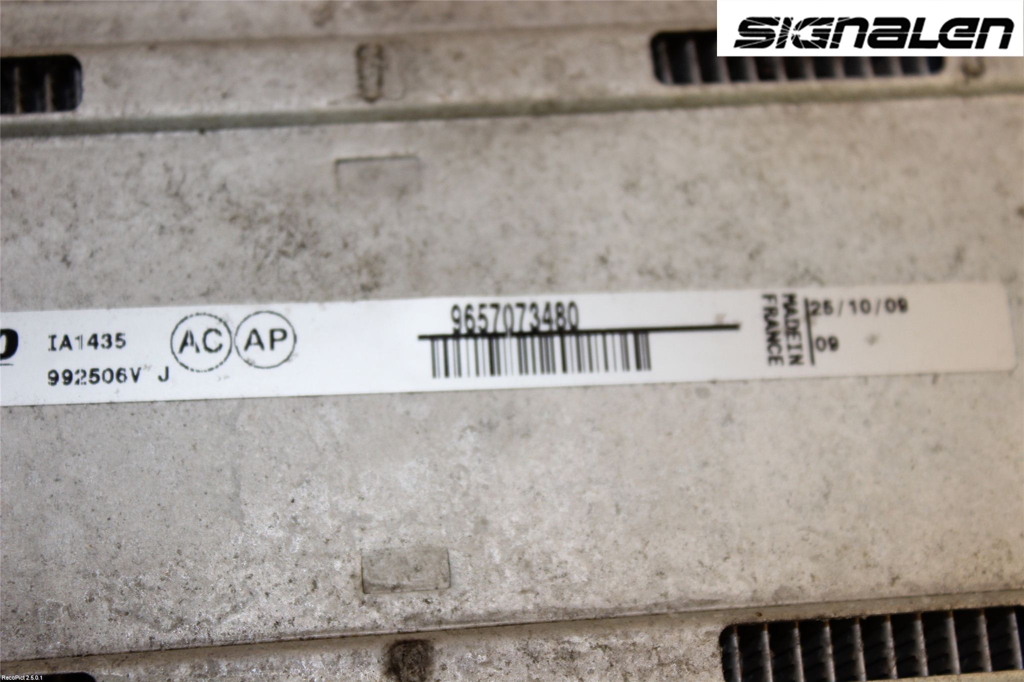 Citroen C5 08-17 Intercooler Radiator