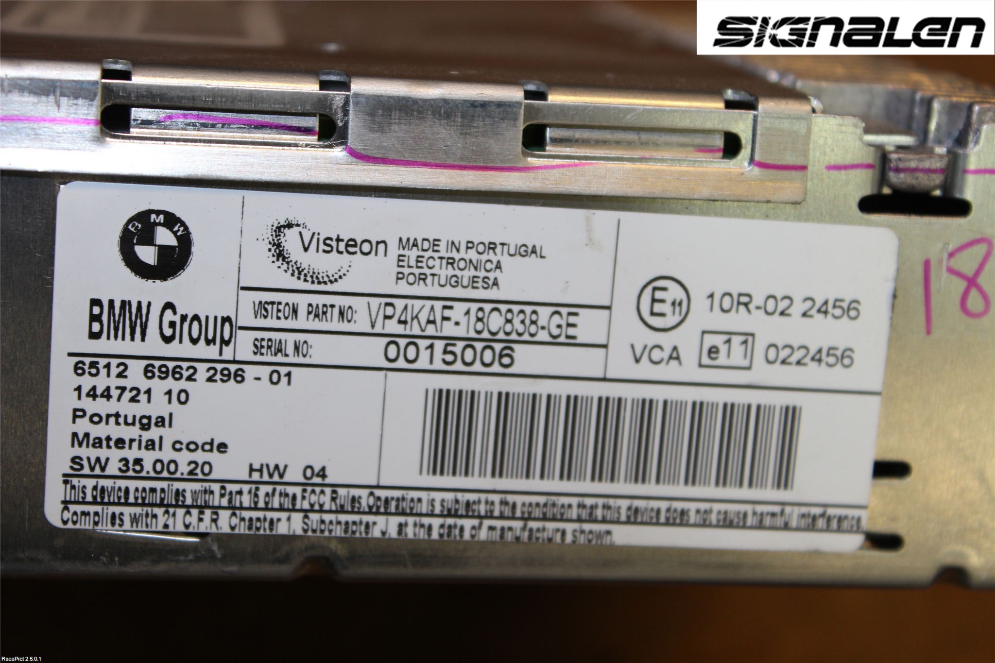 BMW 3 E90/91 SED/TOU 05-12 Stereo Radio