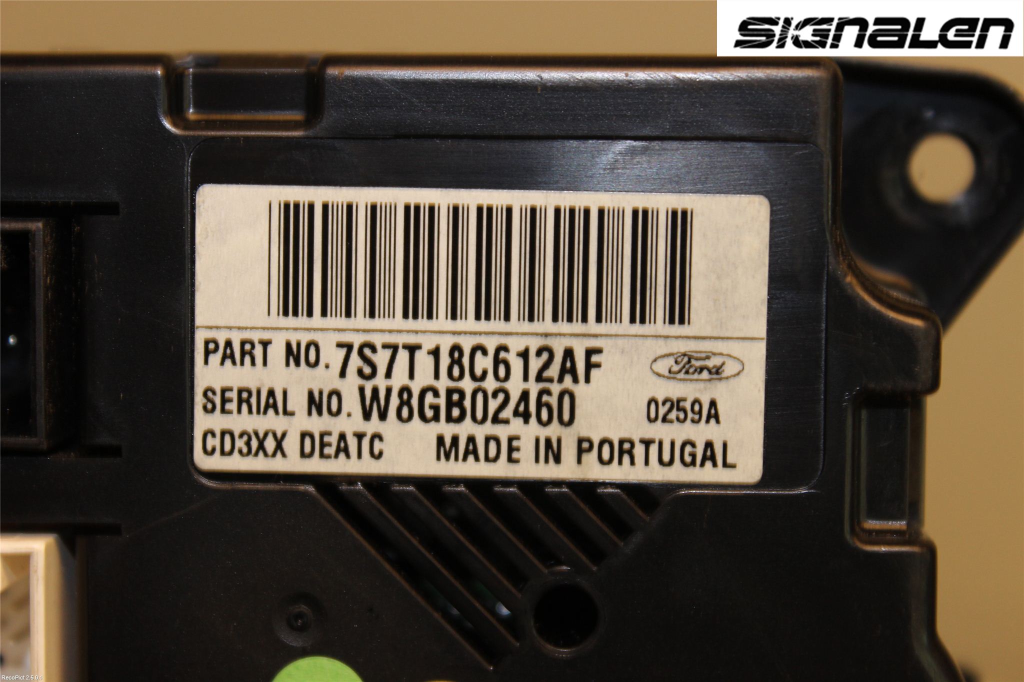 Ford MONDEO 07-15 Varme Ac Betjening-Display
