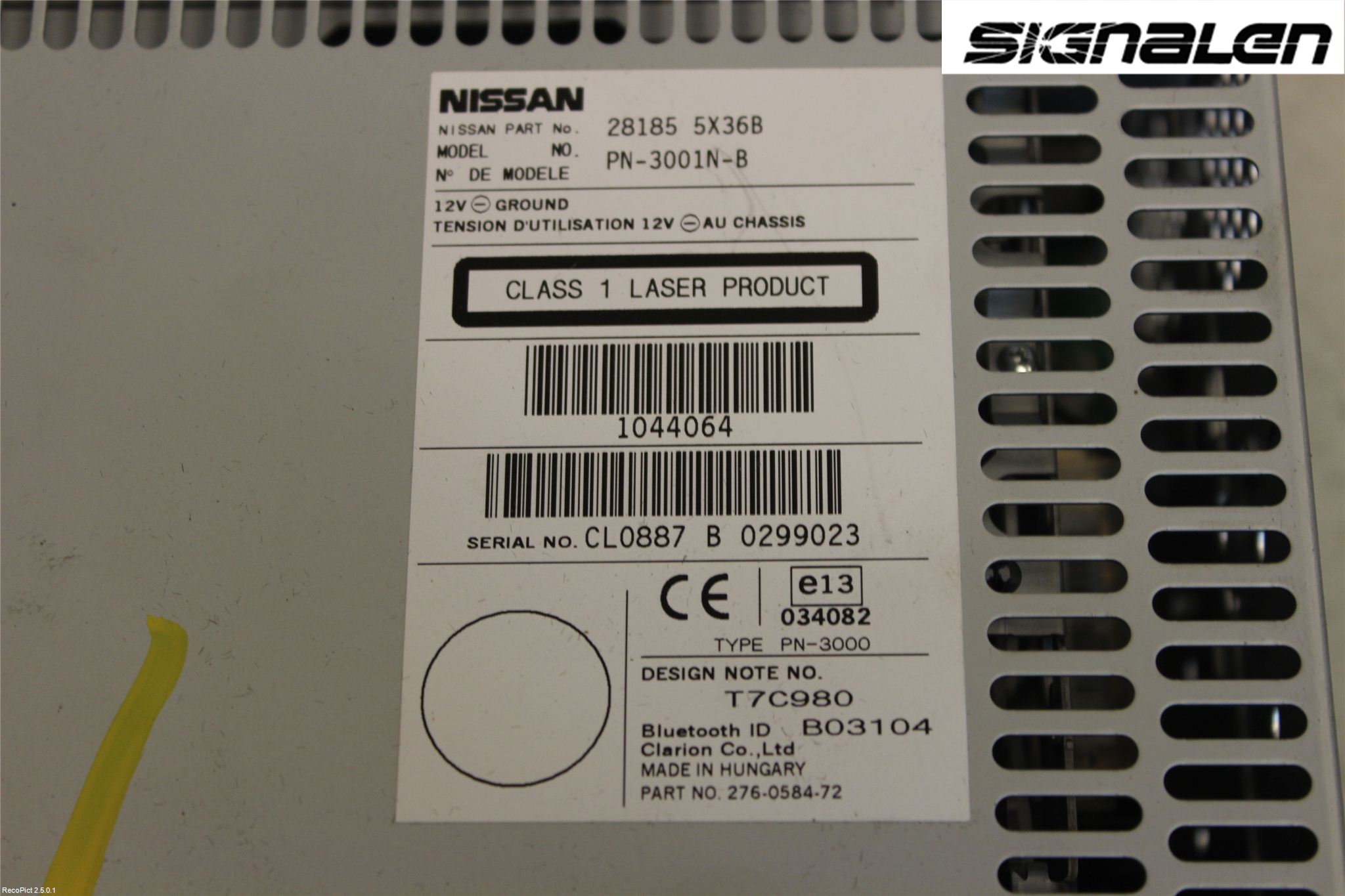 Nissan NAVARA 05-16 Stereo Radio