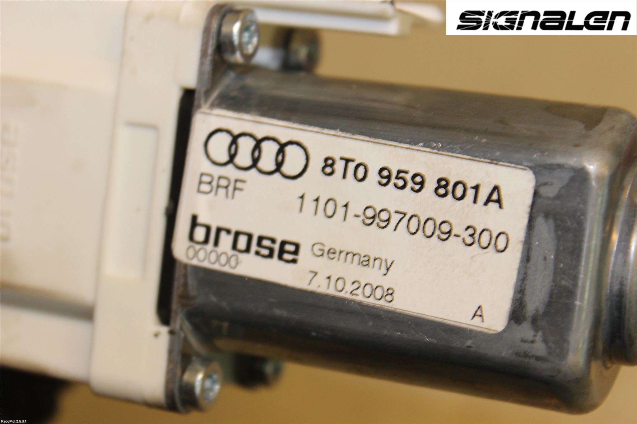 Audi A5 07-16 Vindusheismotor