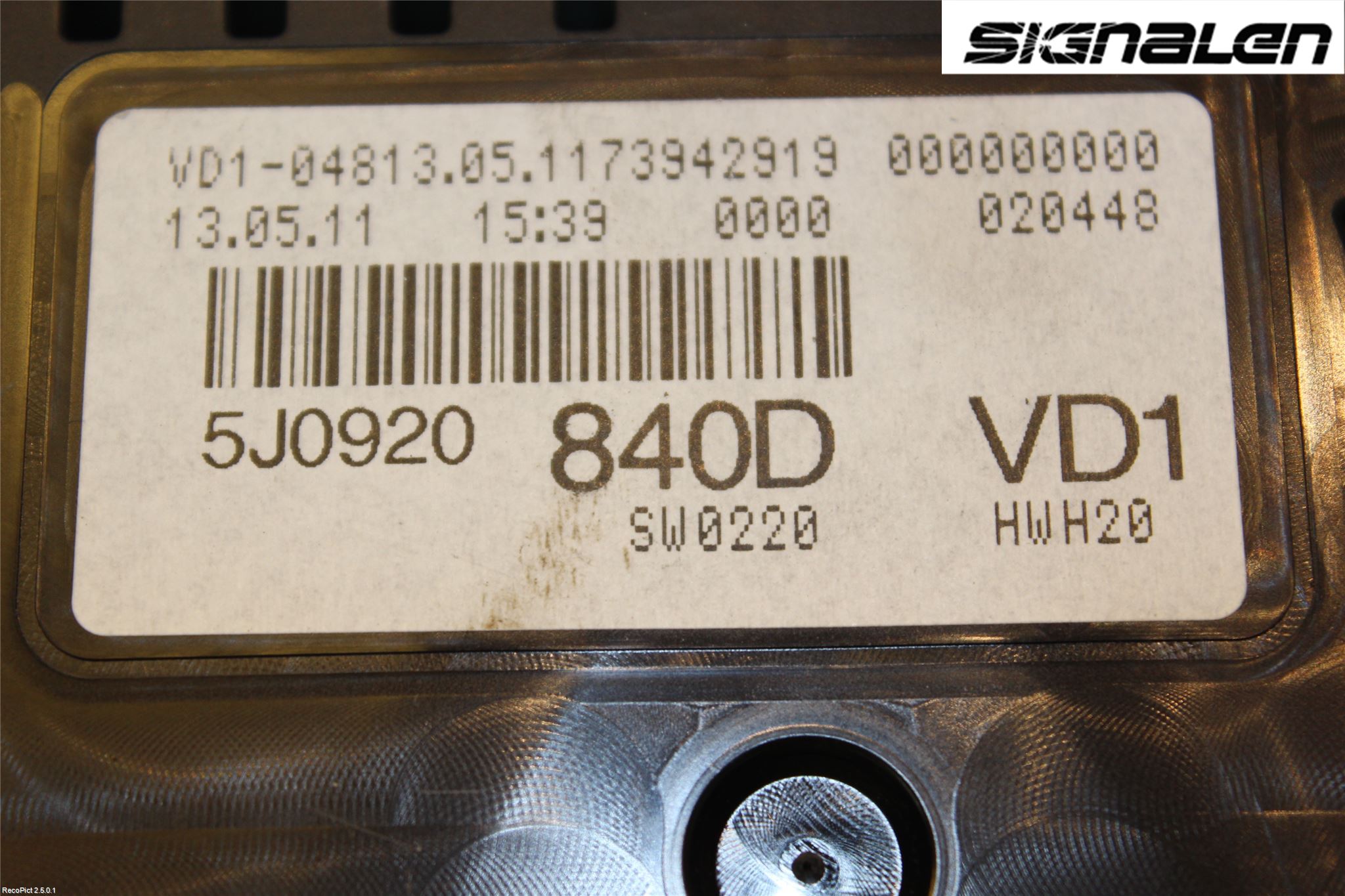 Skoda FABIA 07-14 Instr Kombinert