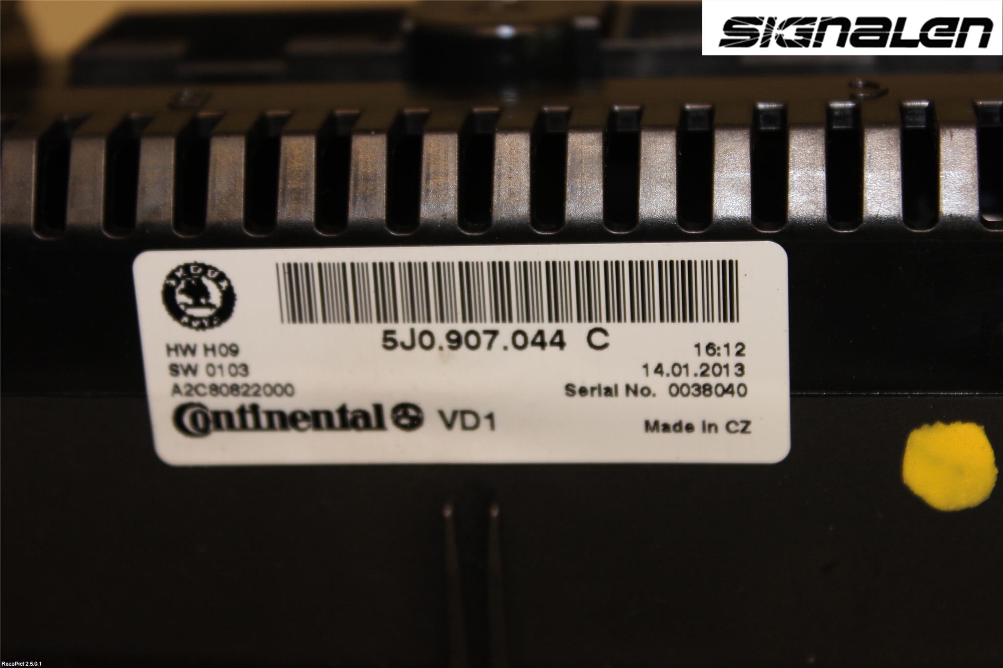 Skoda FABIA 07-14 Varme Ac Betjening-Display