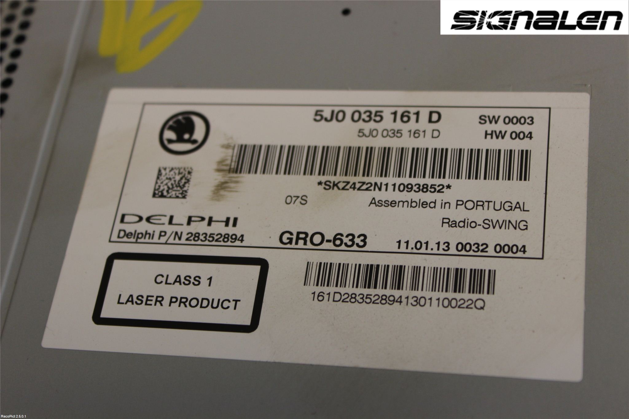 Skoda FABIA 07-14 Stereo Radio