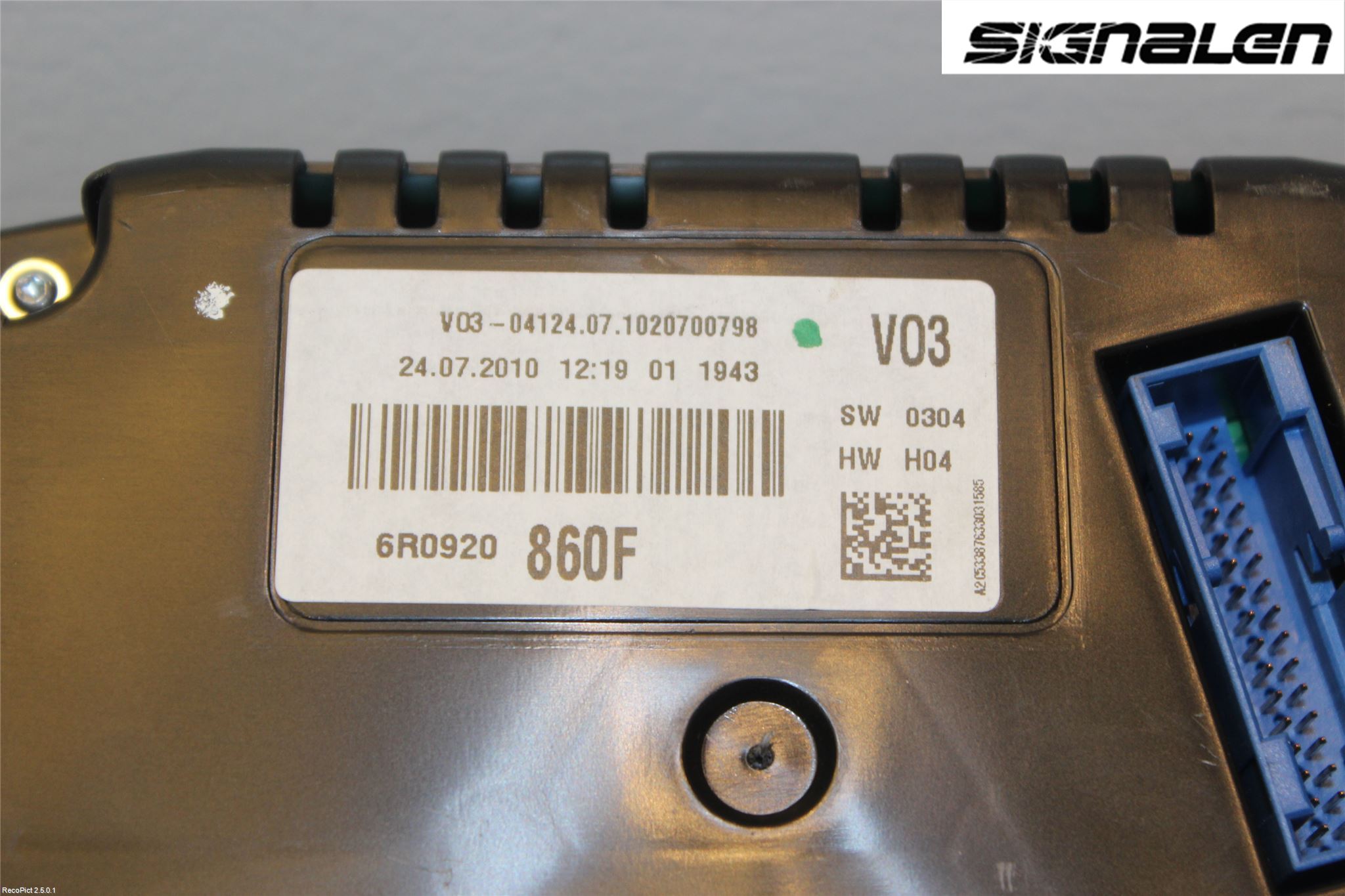 Volkswagen VW POLO 10-17 Instr Kombinert