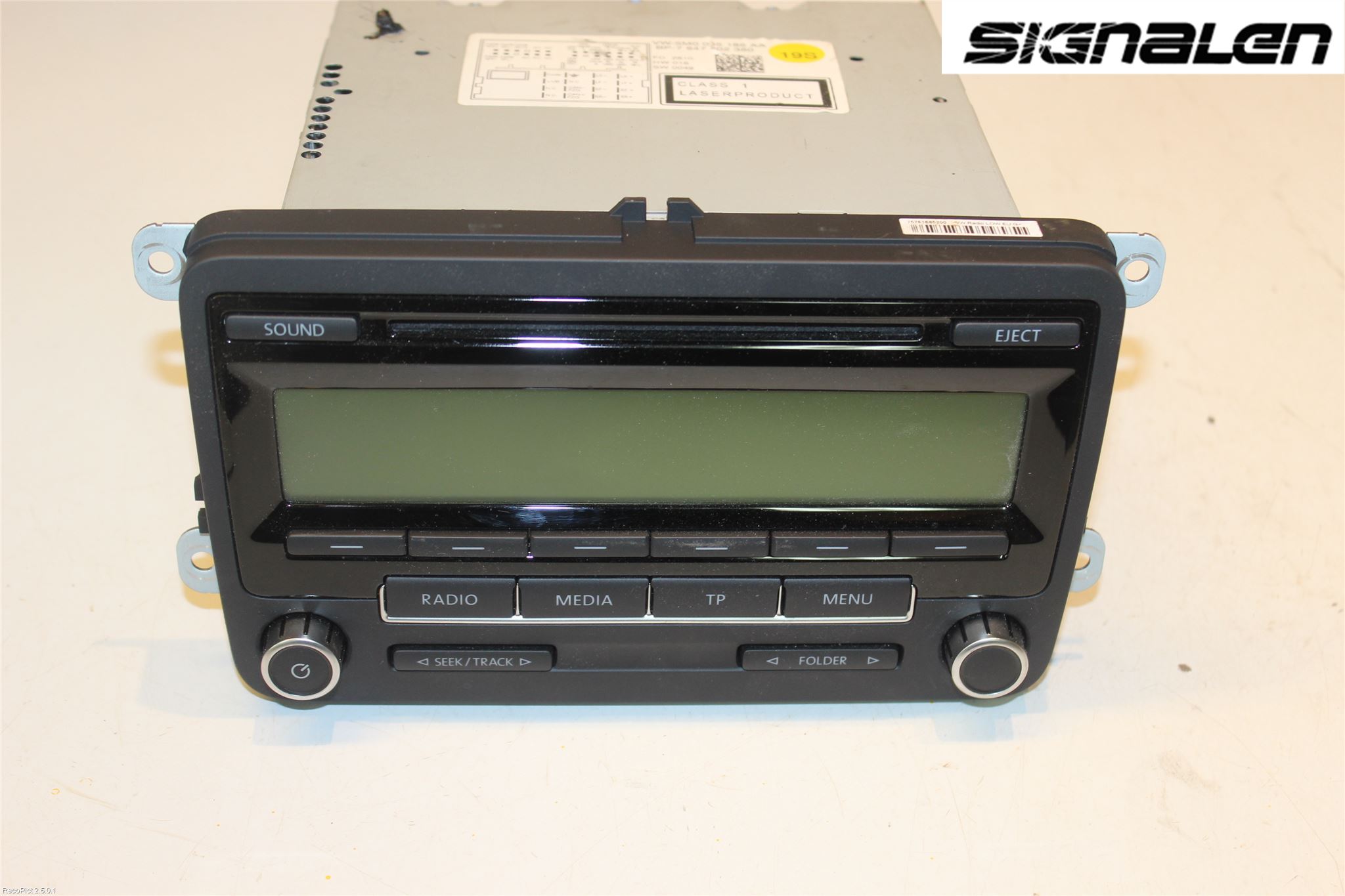 Volkswagen VW POLO 10-17 Stereo Radio Med Cd