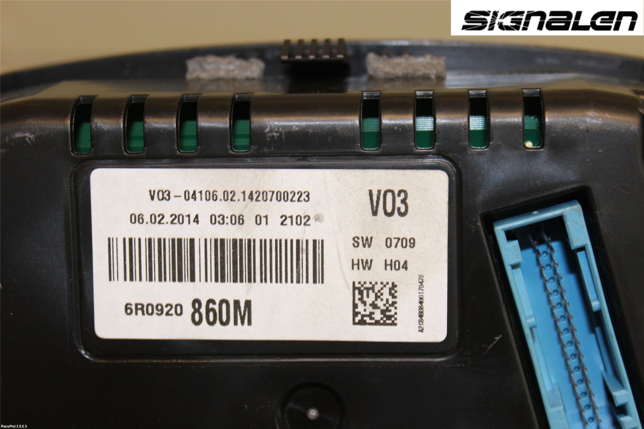 Volkswagen VW POLO 10-17 Instr Kombinert