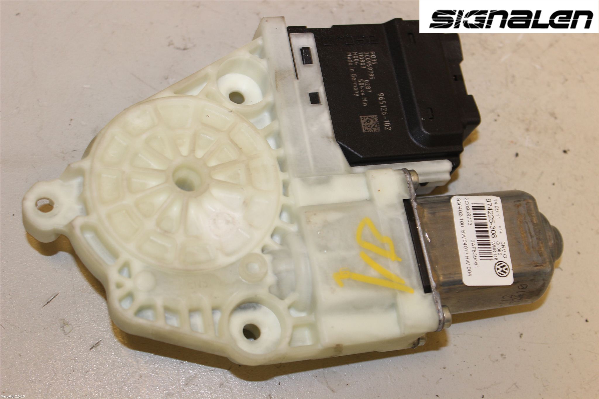 Volkswagen VW PASSAT 11-14 Vindusheismotor