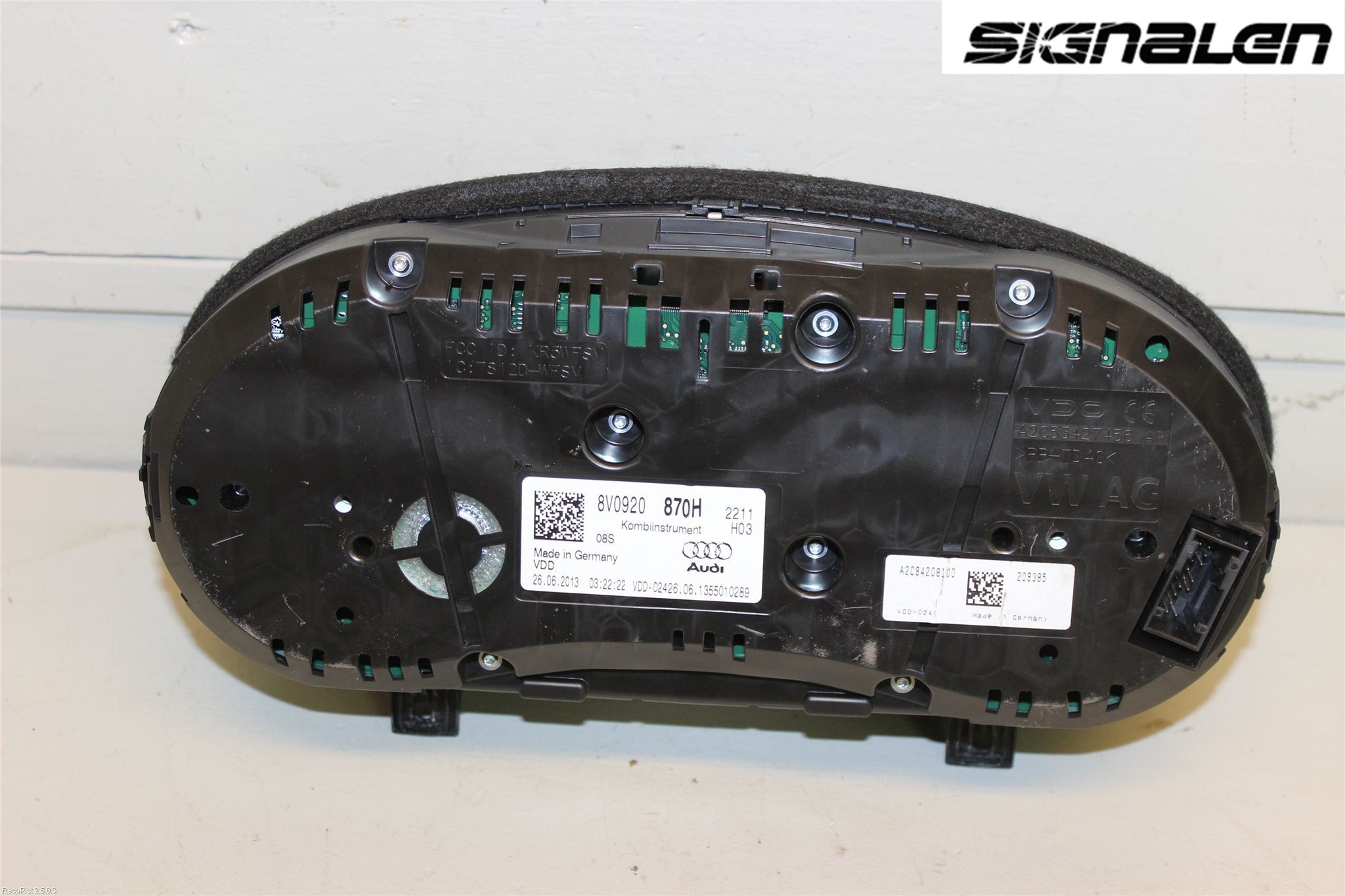 Audi A3/S3 8V 13-20 Instr Kombinert
